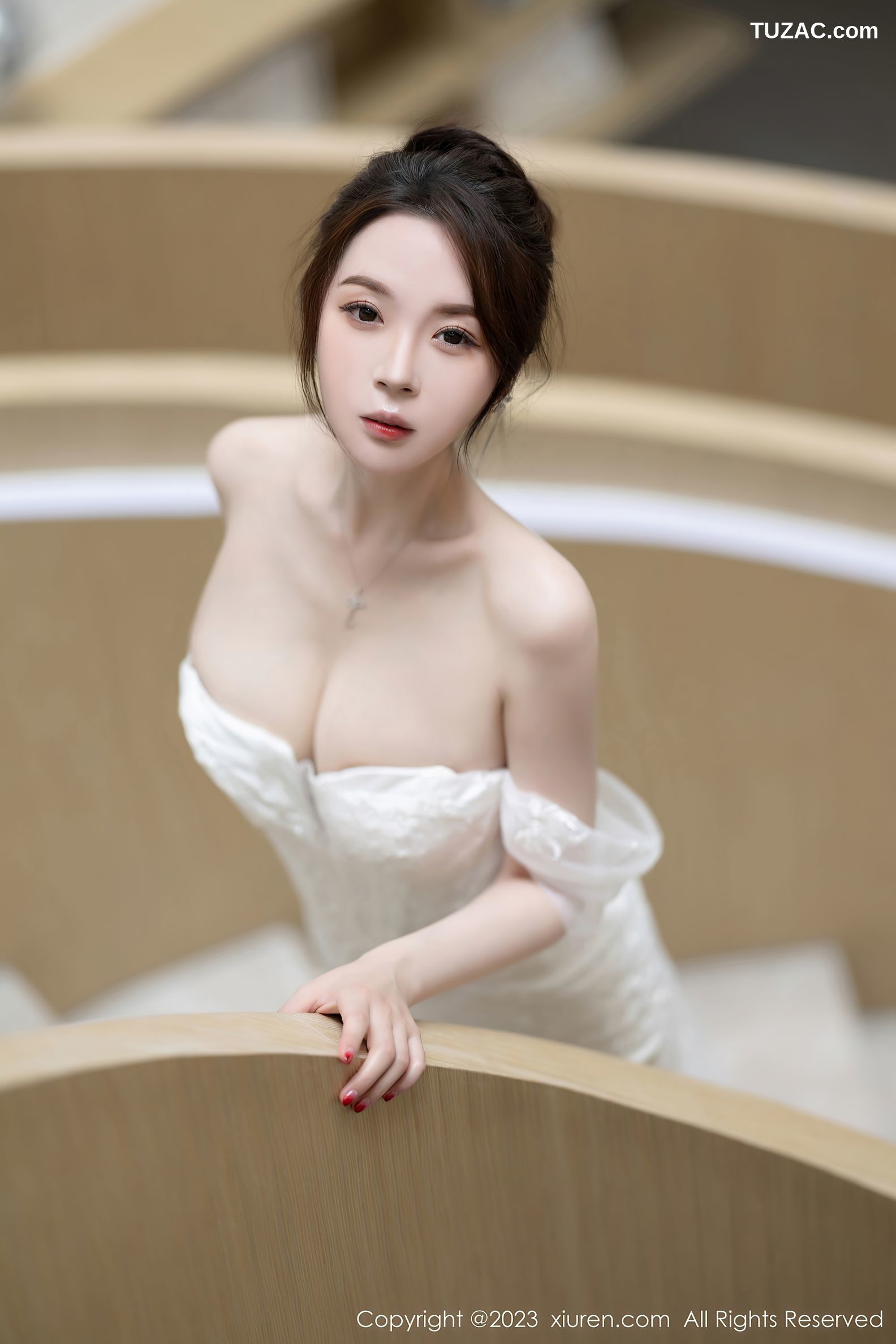 XiuRen秀人网-7310-梦心玥-白色婚纱白色内衣-2023.08.30