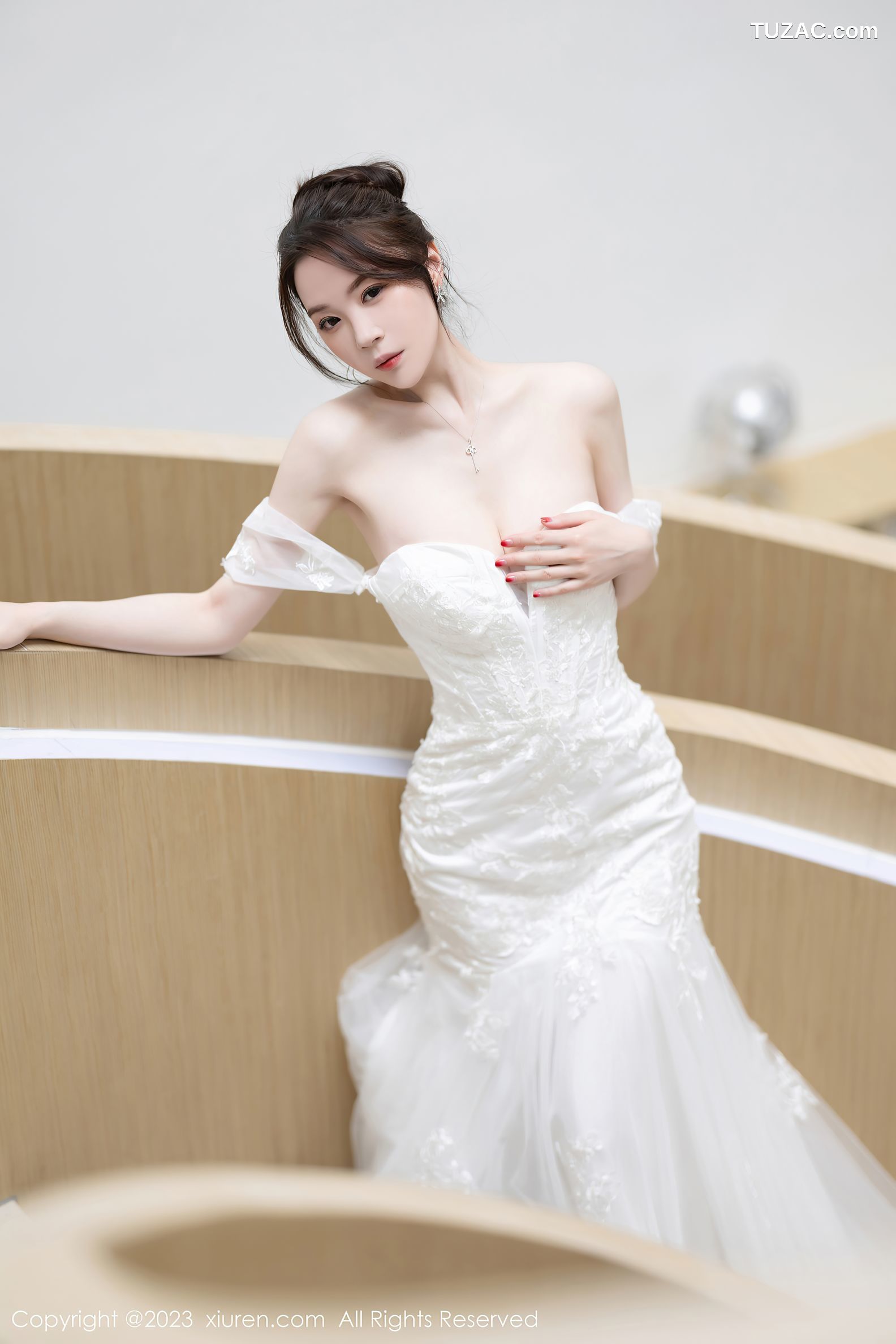 XiuRen秀人网-7310-梦心玥-白色婚纱白色内衣-2023.08.30