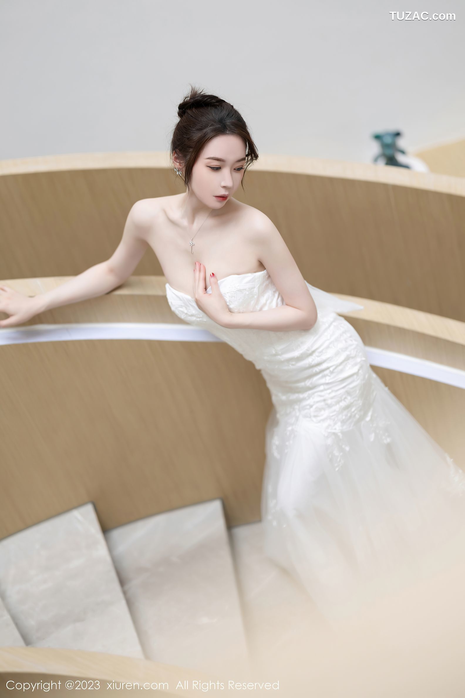 XiuRen秀人网-7310-梦心玥-白色婚纱白色内衣-2023.08.30