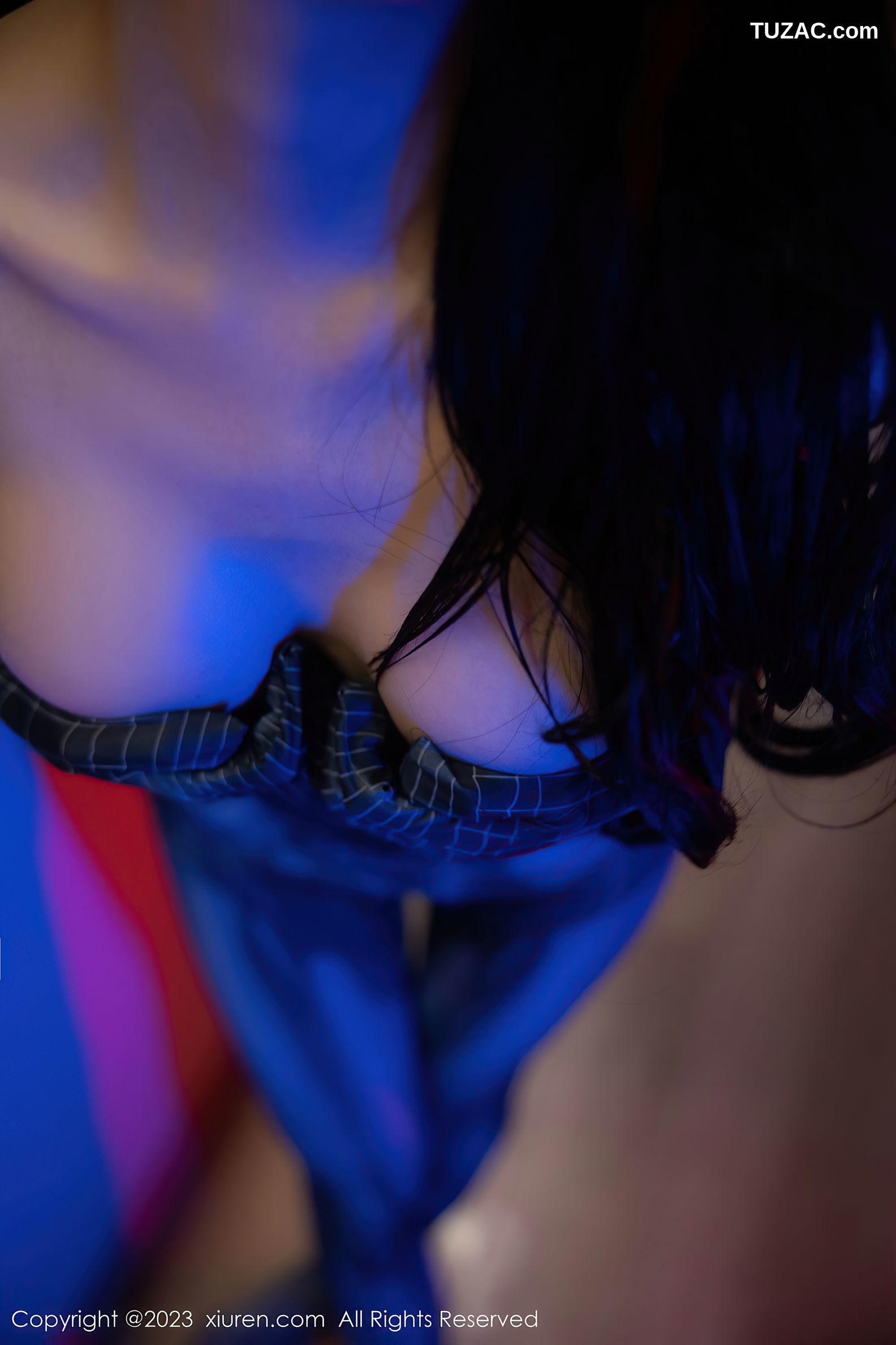 XiuRen秀人网-7326-幼幼-银灰色蜘蛛侠服饰-2023.09.01