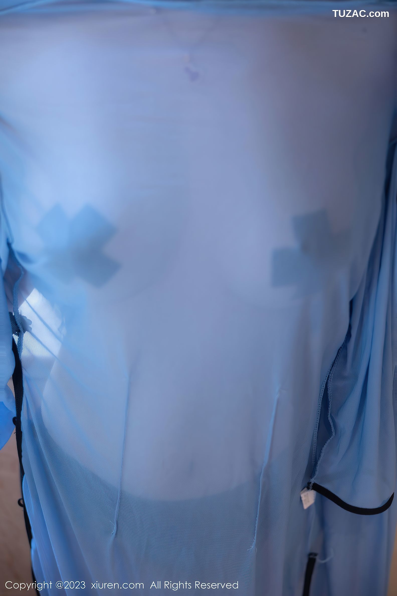 XiuRen秀人网-7357-诗诗kiki-蓝色轻透古装黑丝爆乳-2023.09.08