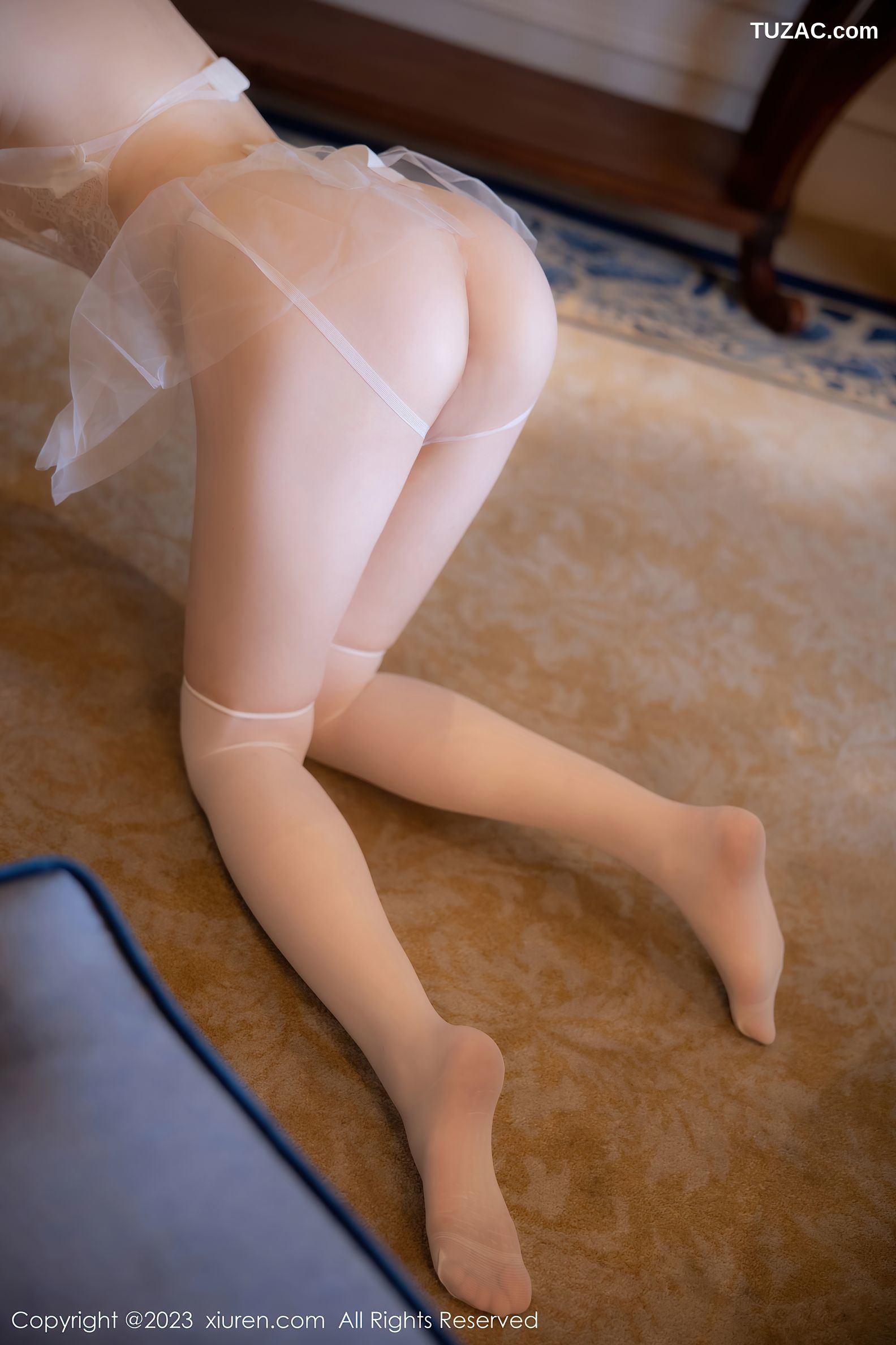 XiuRen秀人网-7421-林悠悠-白色蕾丝情趣婚纱-2023.09.21