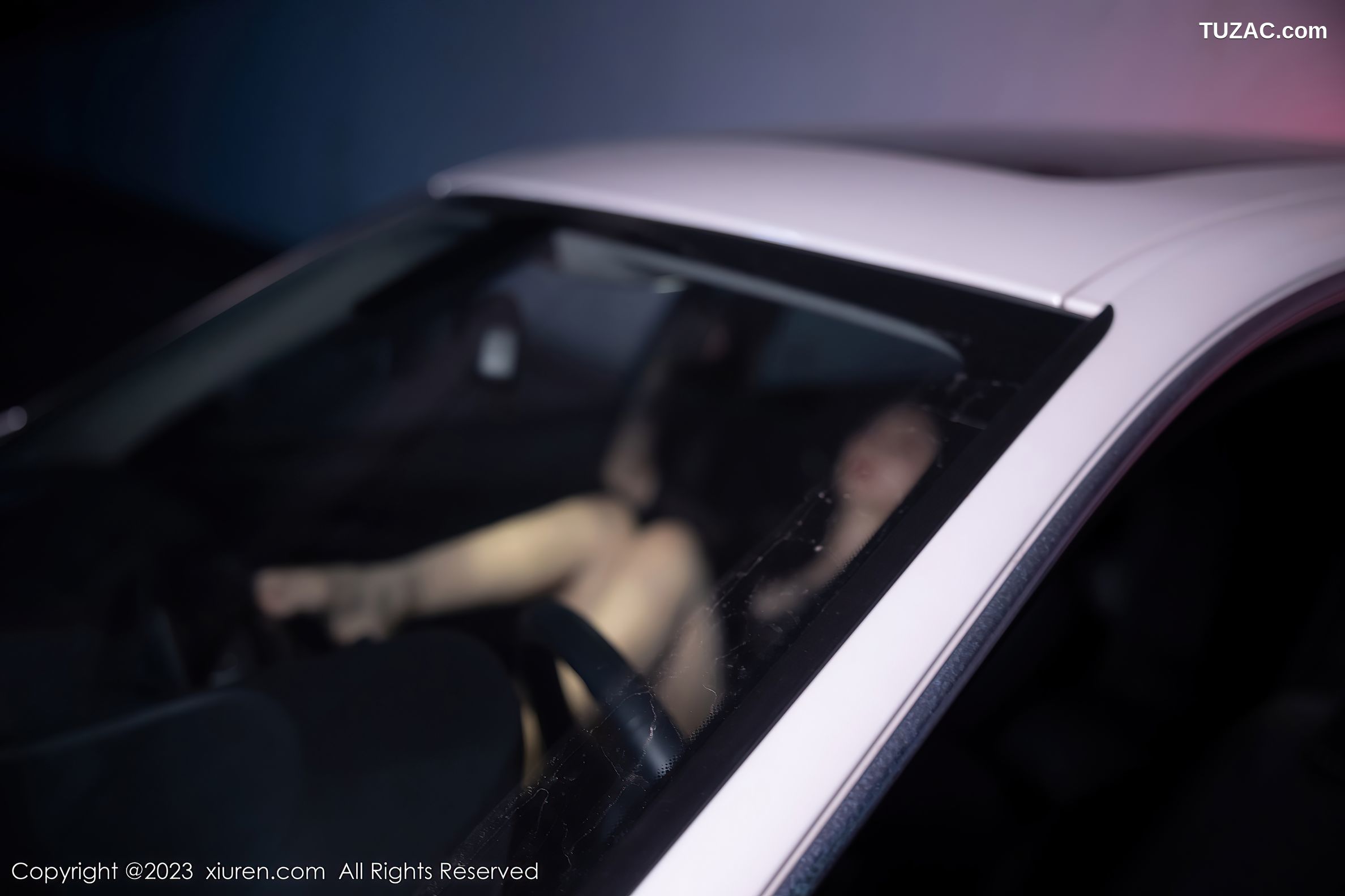 XiuRen秀人网-7431-幼幼-车内场景-黑色蕾丝情趣服饰-2023.09.22