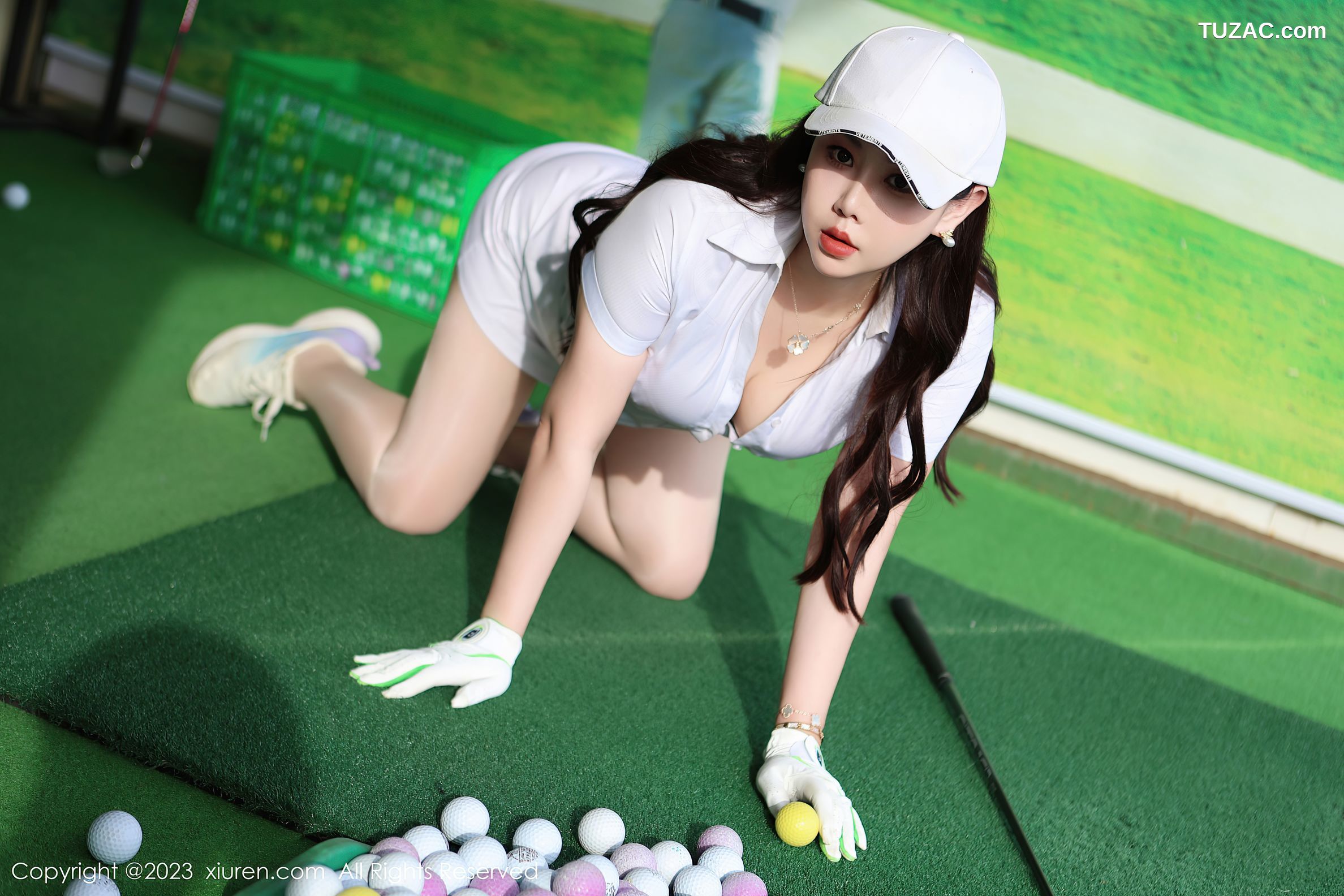 XiuRen秀人网-7465-王婉悠Queen-高尔夫主题运动场景爆乳-2023.10.07
