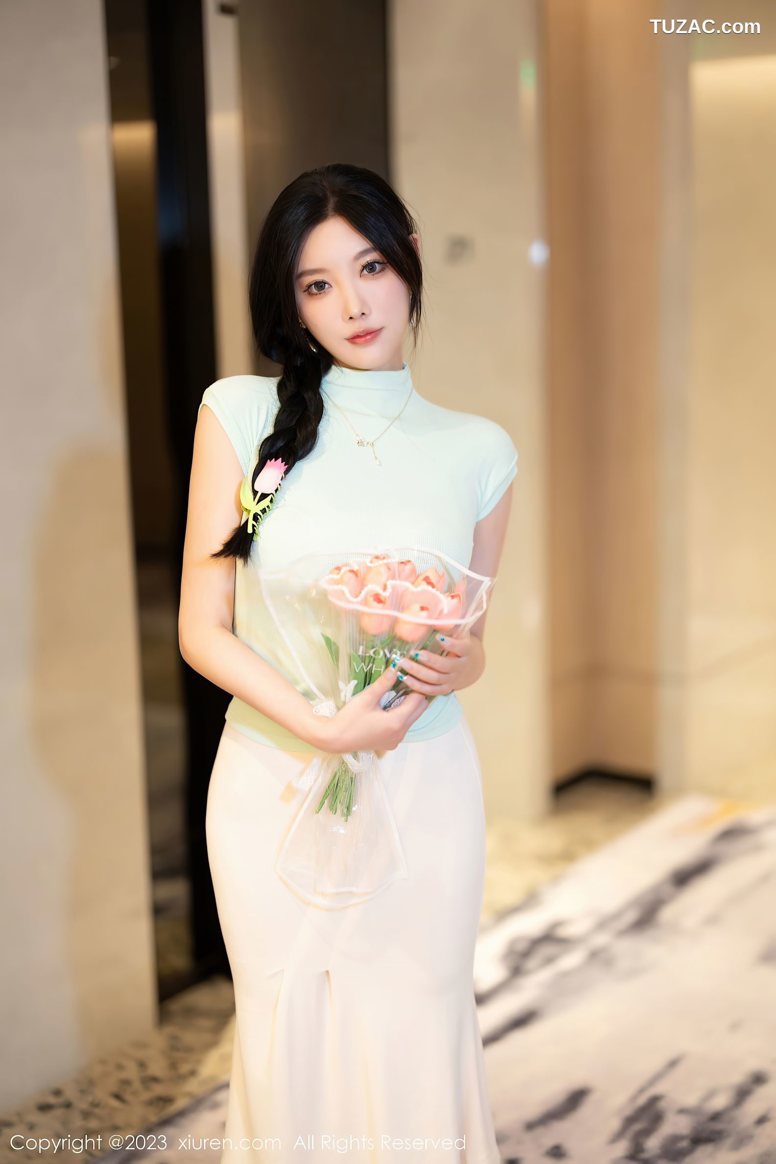 XiuRen秀人网-7481-杨晨晨Yome-白色蕾丝内衣-2023.10.09