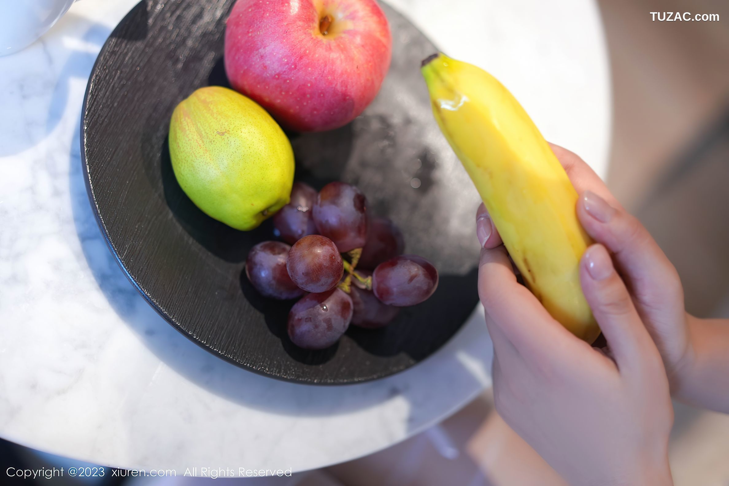 XiuRen秀人网-7541-谭小灵-白色连衣短裙白色轻透内衣-2023.10.20