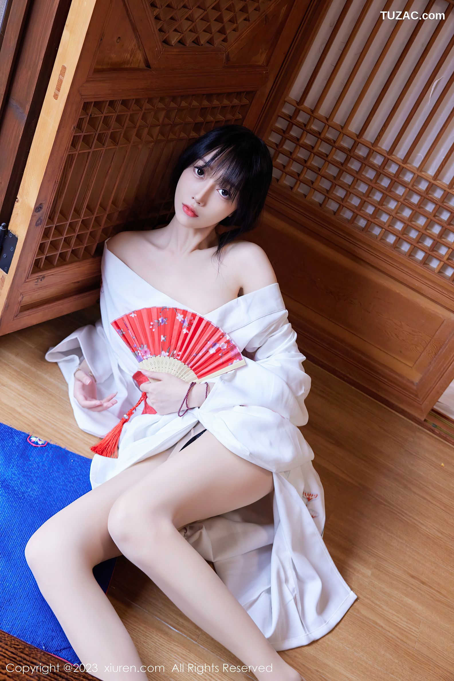 XiuRen秀人网-7610-玥儿玥er-白色日式和服-2023.11.03