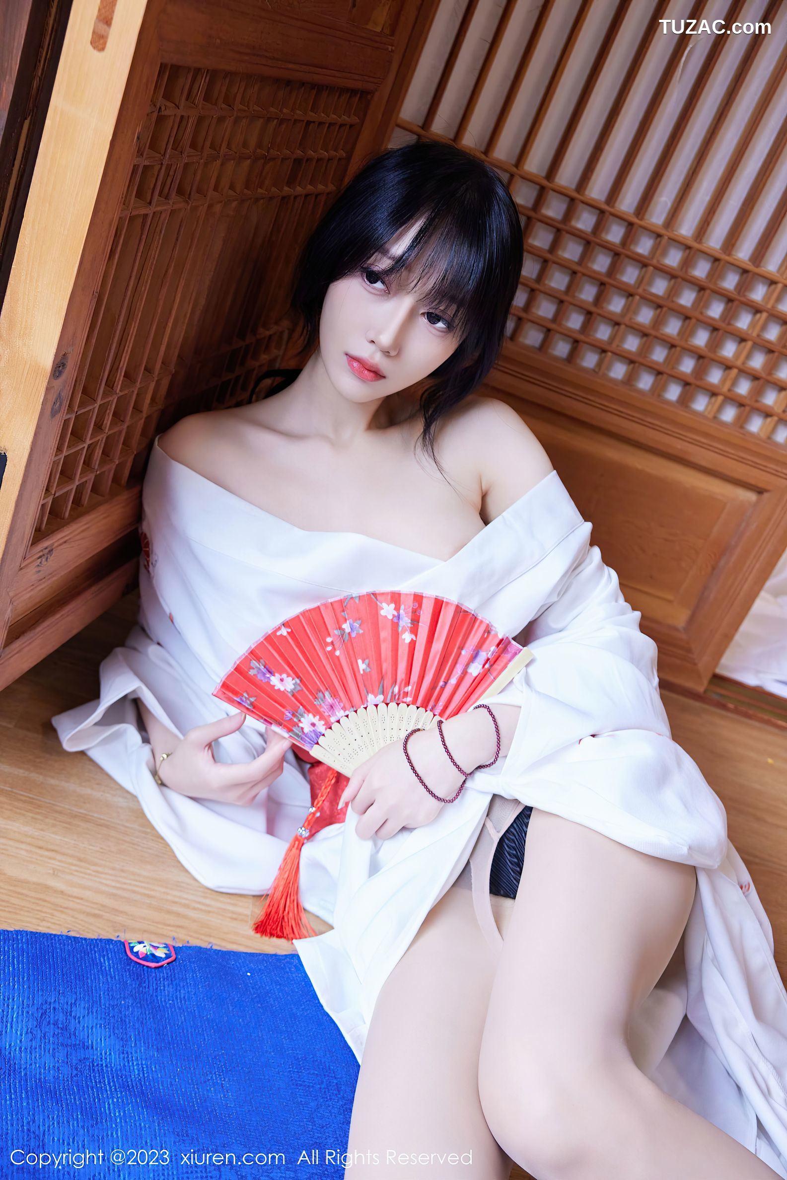 XiuRen秀人网-7610-玥儿玥er-白色日式和服-2023.11.03
