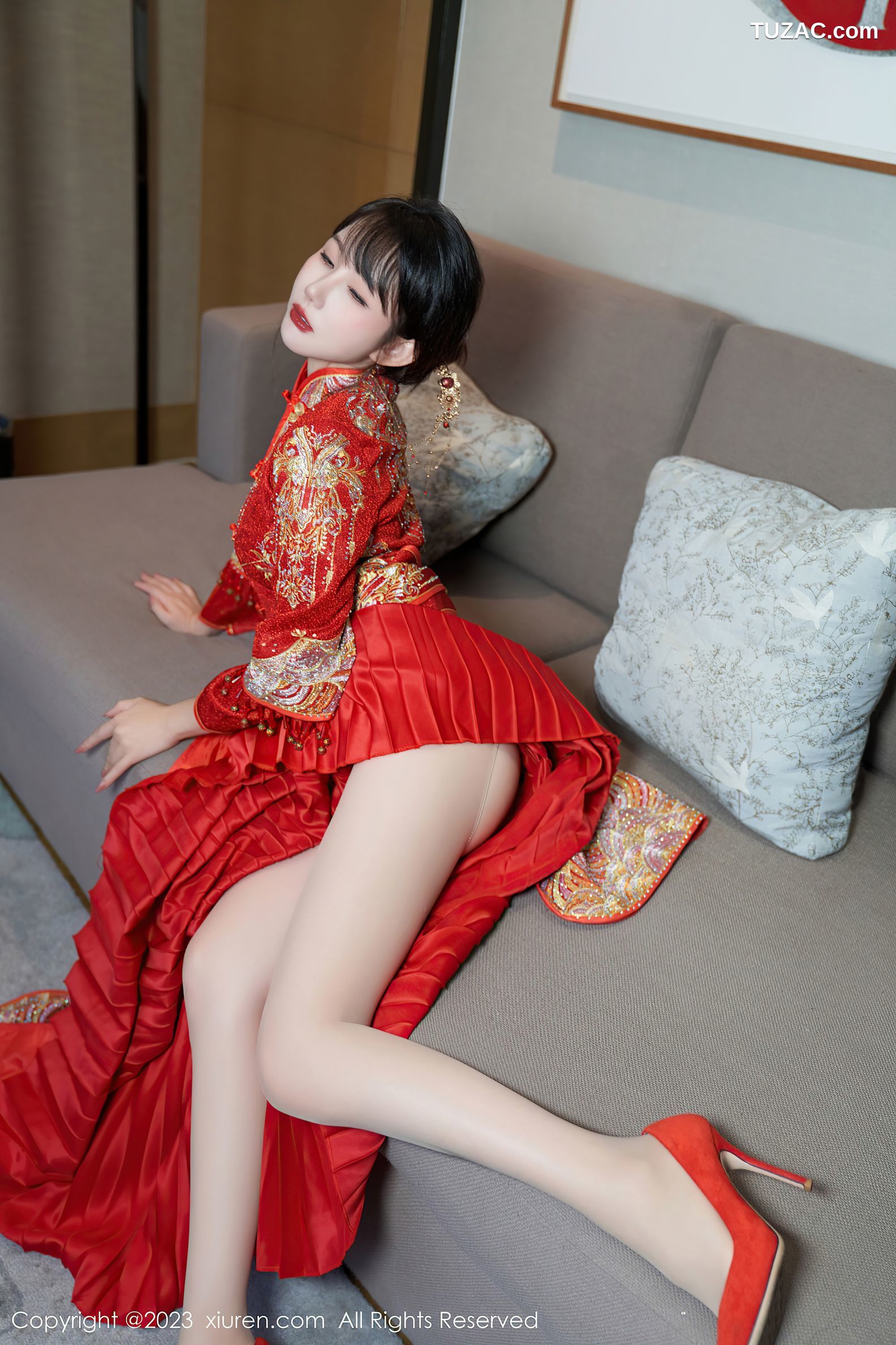 XiuRen秀人网-7729-波巧酱-【专属新娘】入行周年答谢套图-2023.11.28