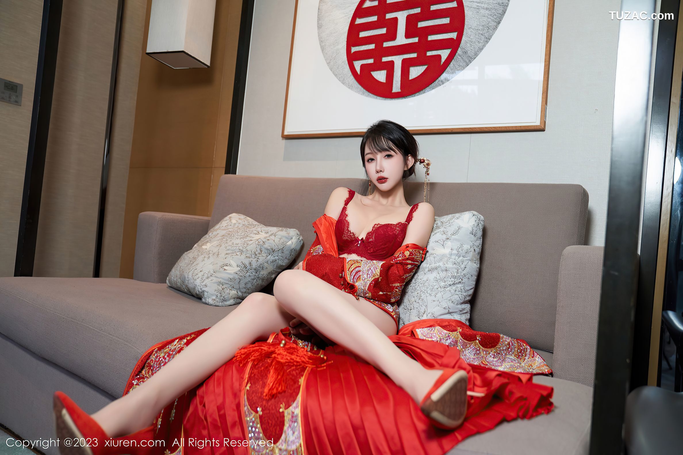 XiuRen秀人网-7729-波巧酱-【专属新娘】入行周年答谢套图-2023.11.28