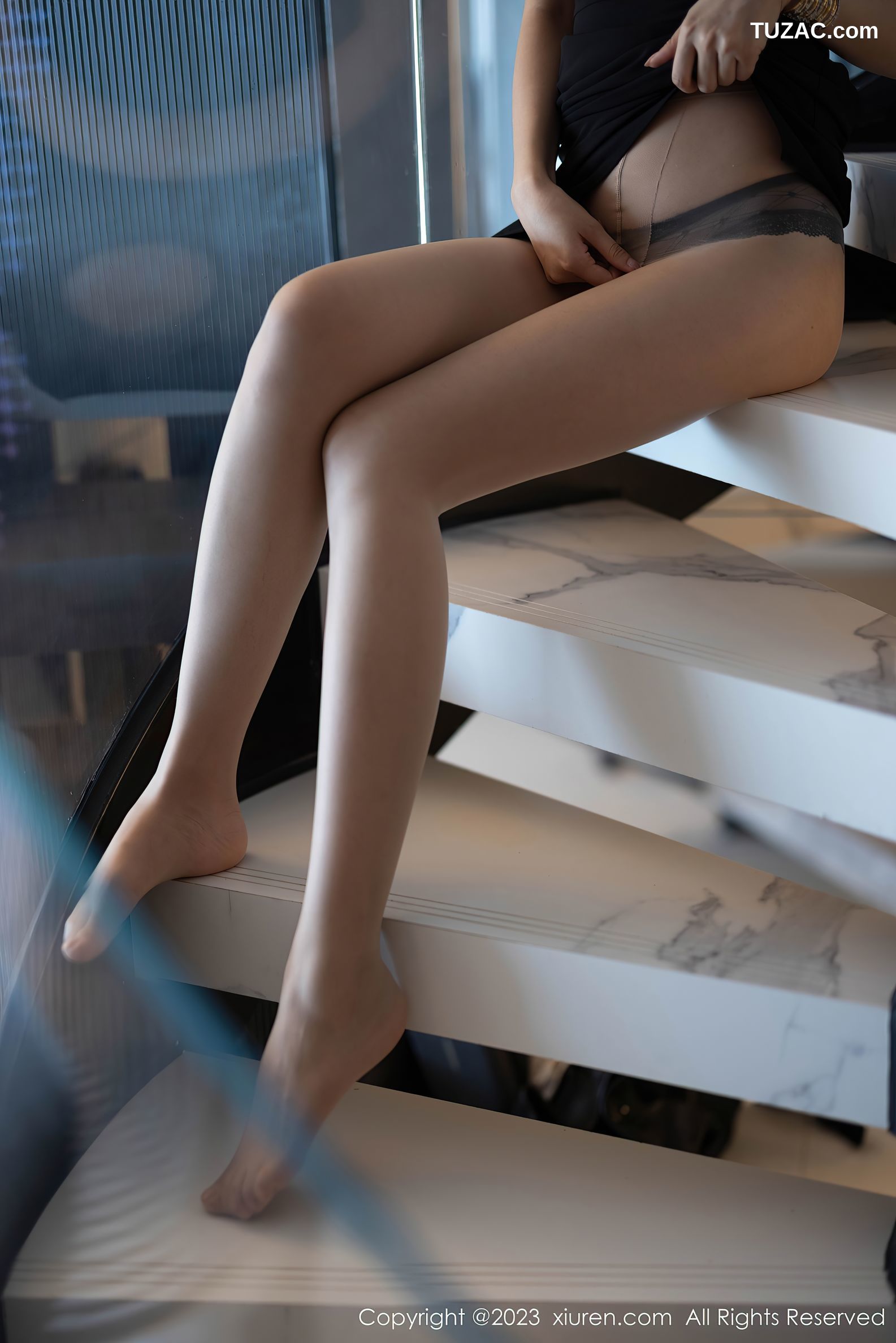 XiuRen秀人网-7782-绮里嘉ula-黑色长礼裙-2023.12.08