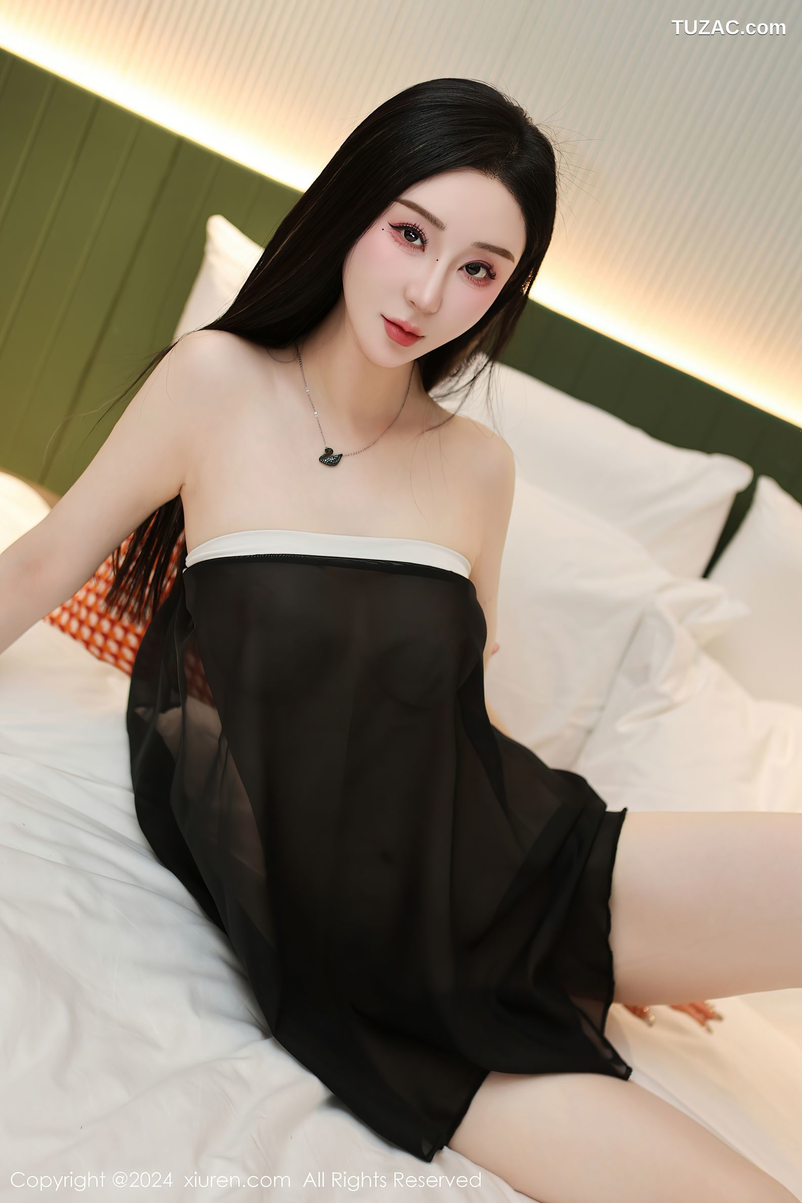 XiuRen秀人网-7967-田兮白-情趣修女裙黑丝-2024.01.16