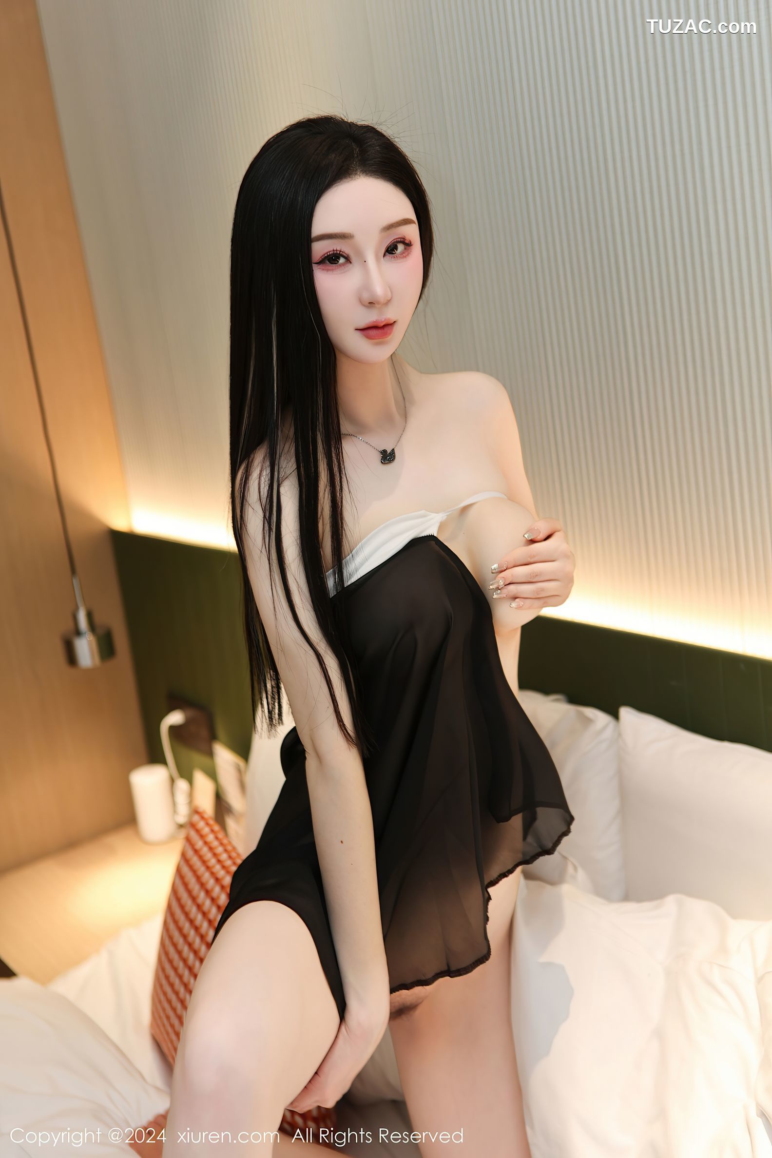 XiuRen秀人网-7967-田兮白-情趣修女裙黑丝-2024.01.16