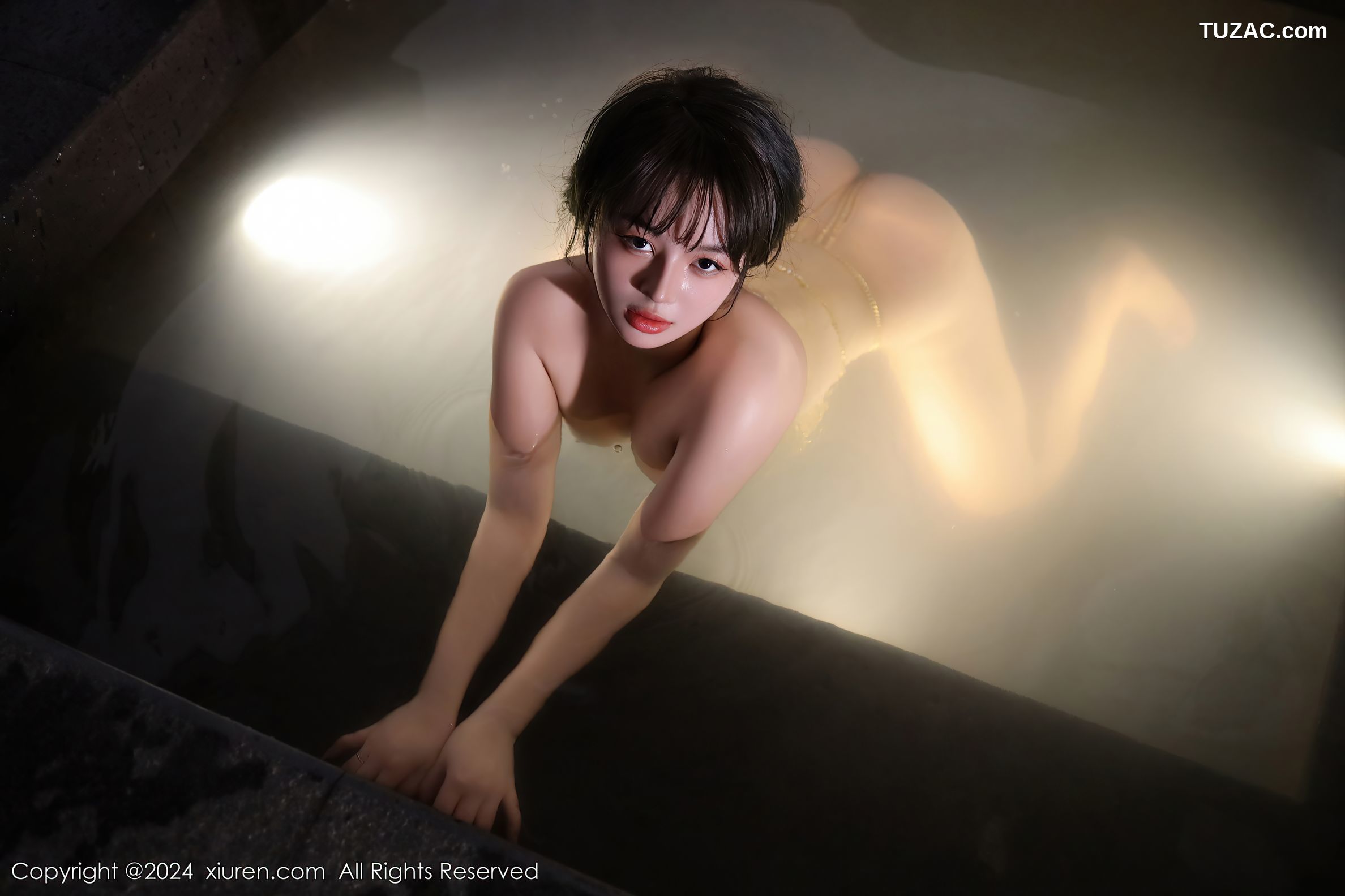 XiuRen秀人网-8075-沈思怡-珠链情趣内衣温泉爆乳-2024.02.06