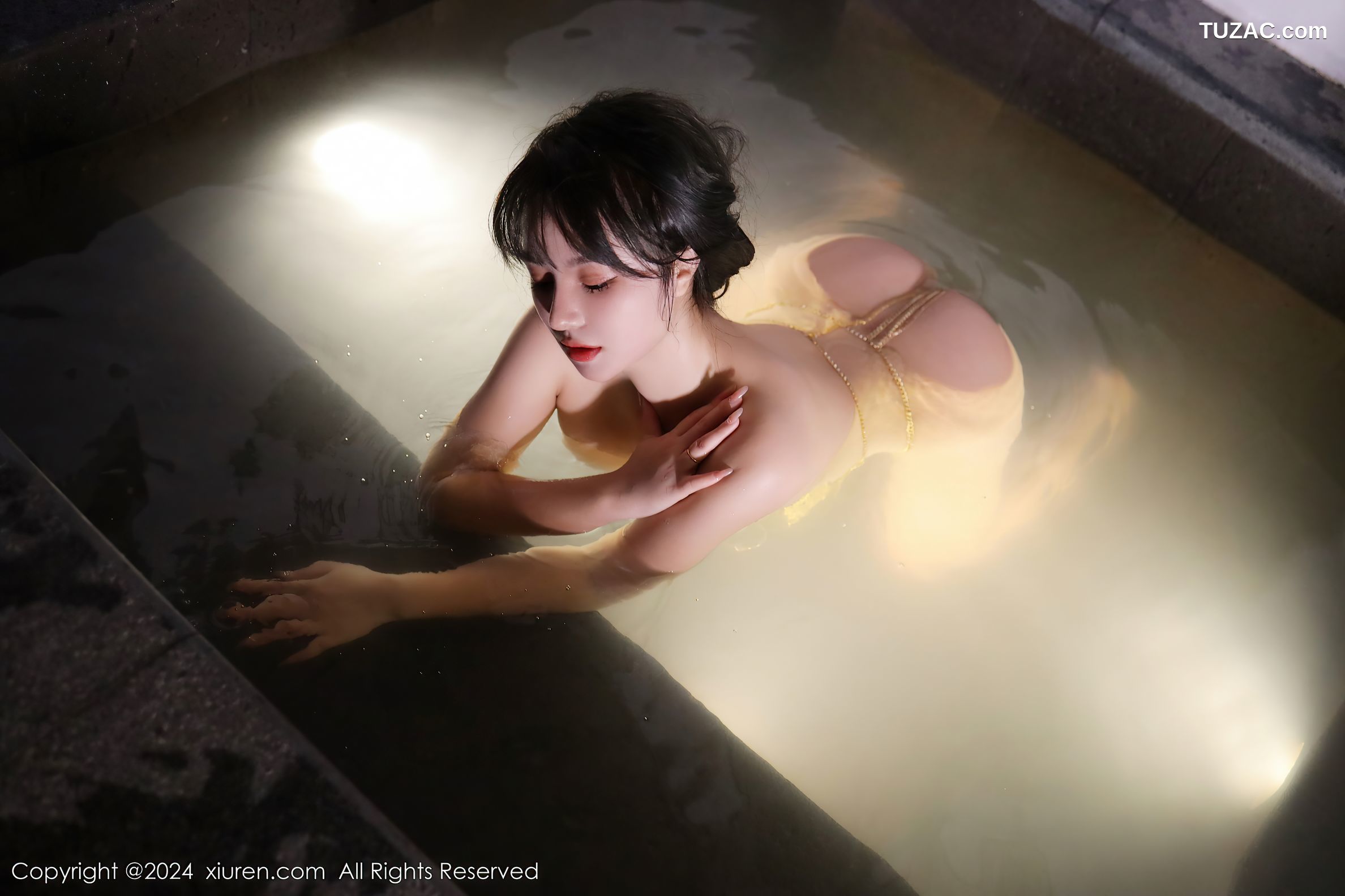 XiuRen秀人网-8075-沈思怡-珠链情趣内衣温泉爆乳-2024.02.06