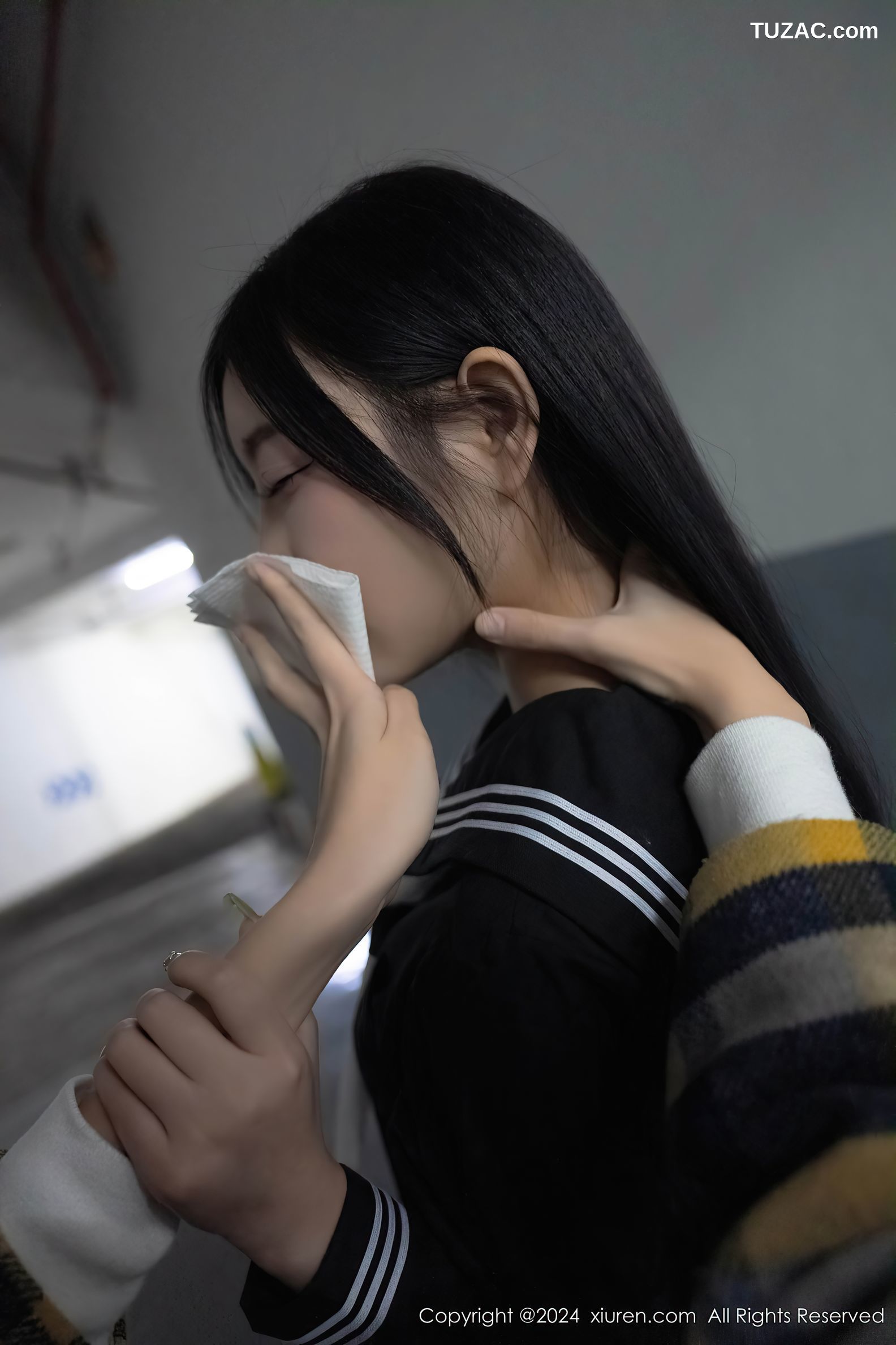 XiuRen秀人网-8080-杨晨晨Yome-黑色水手装女生迷晕囚禁绑缚-2024.02.06