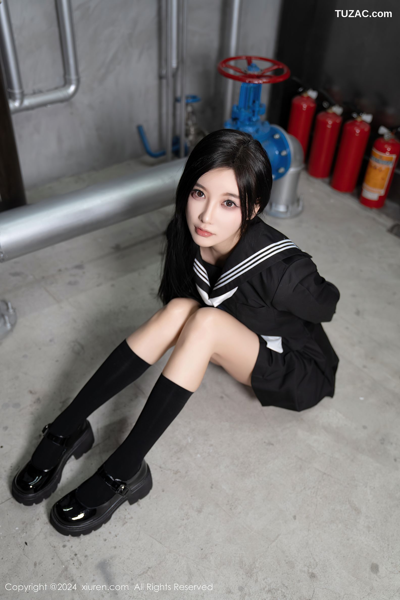 XiuRen秀人网-8080-杨晨晨Yome-黑色水手装女生迷晕囚禁绑缚-2024.02.06