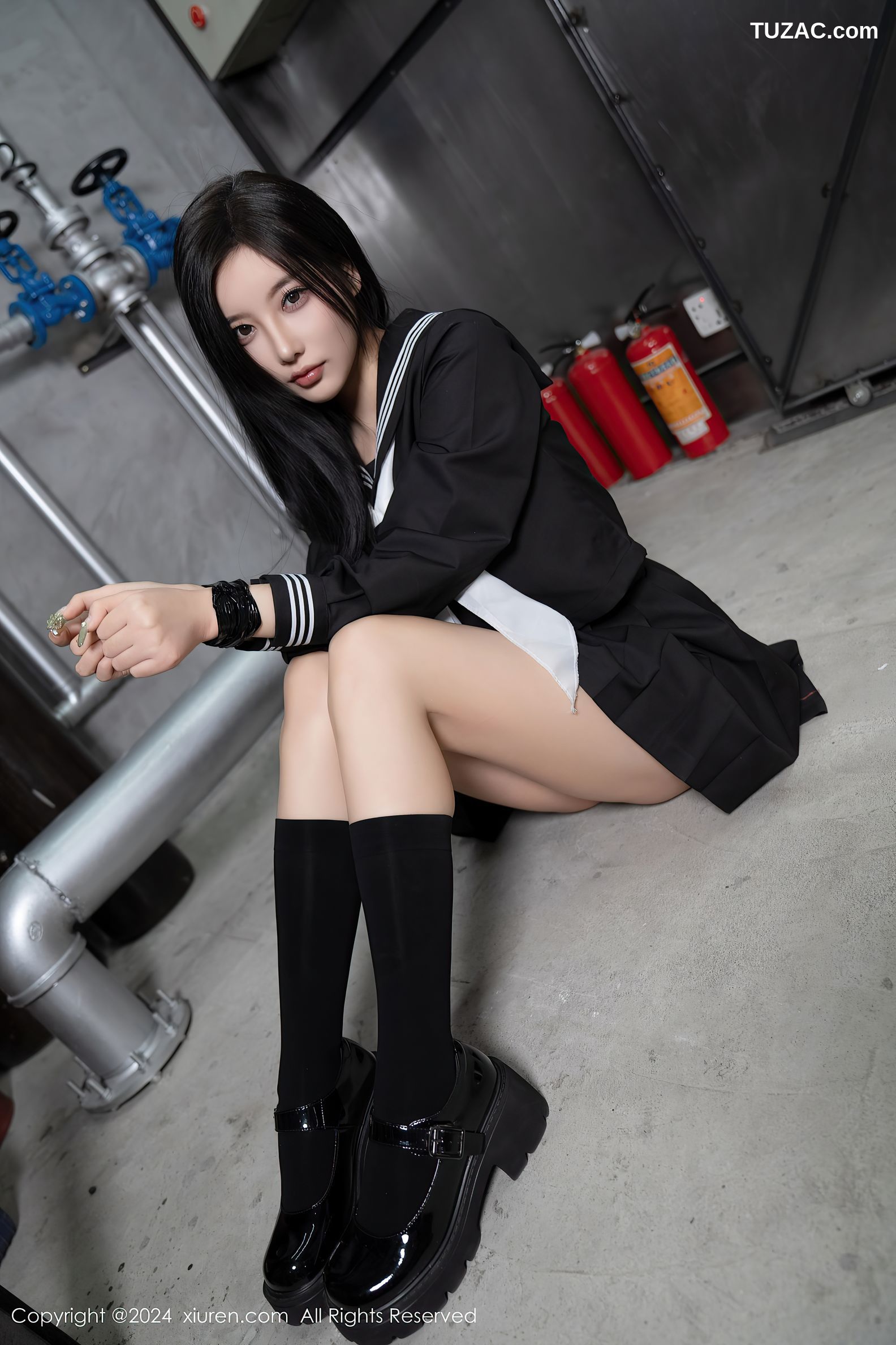 XiuRen秀人网-8080-杨晨晨Yome-黑色水手装女生迷晕囚禁绑缚-2024.02.06