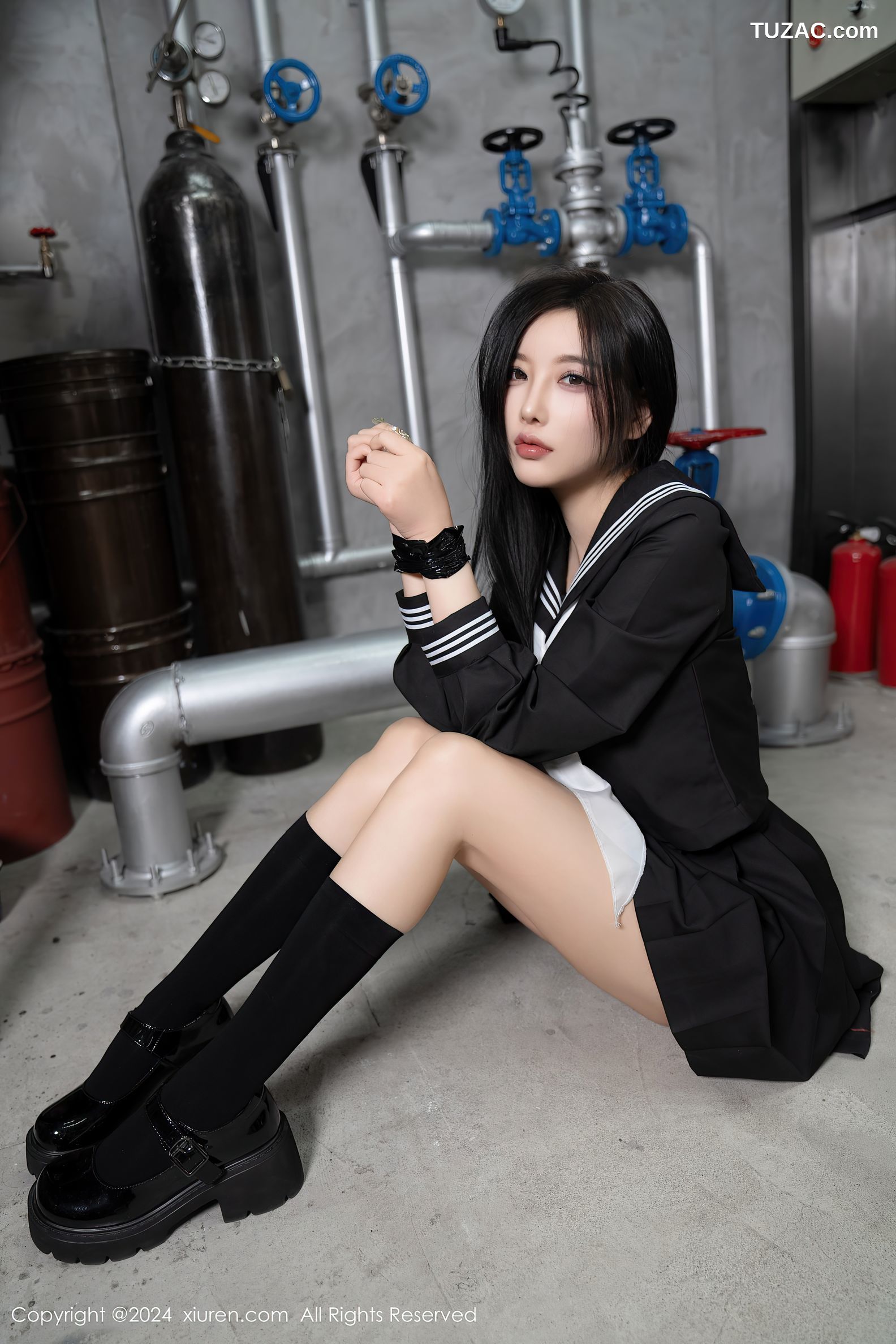 XiuRen秀人网-8080-杨晨晨Yome-黑色水手装女生迷晕囚禁绑缚-2024.02.06