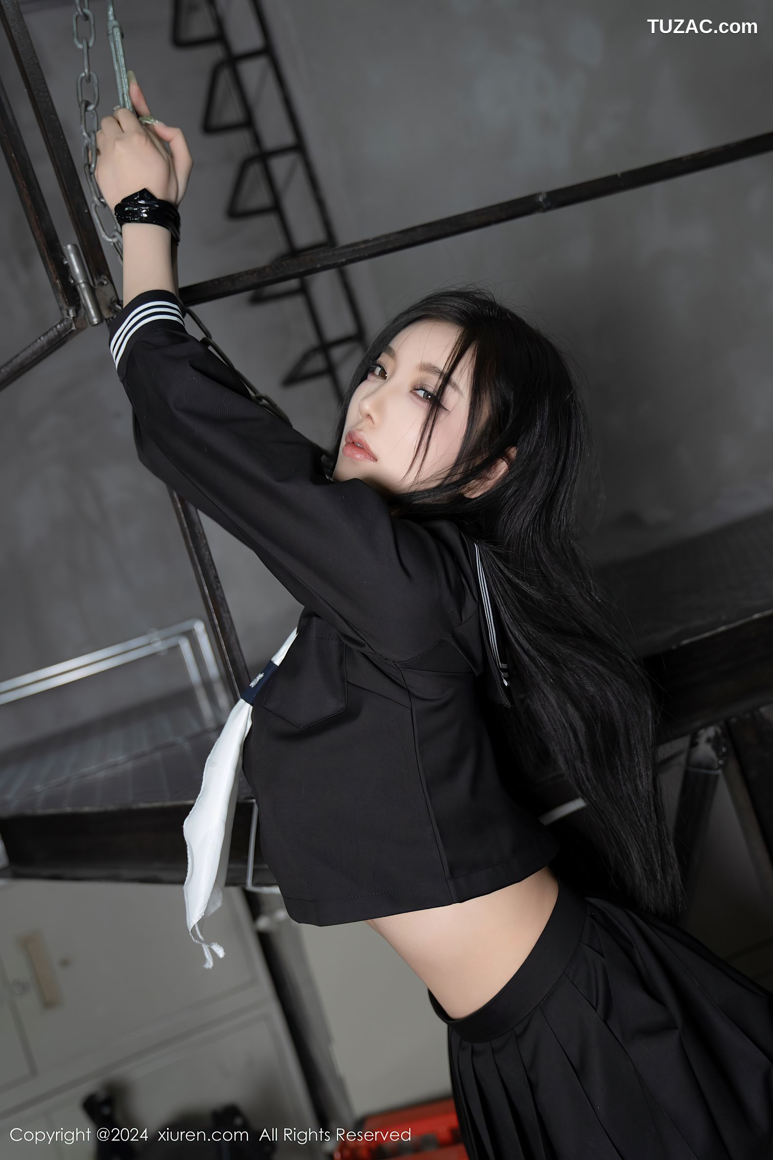 XiuRen秀人网-8080-杨晨晨Yome-黑色水手装女生迷晕囚禁绑缚-2024.02.06