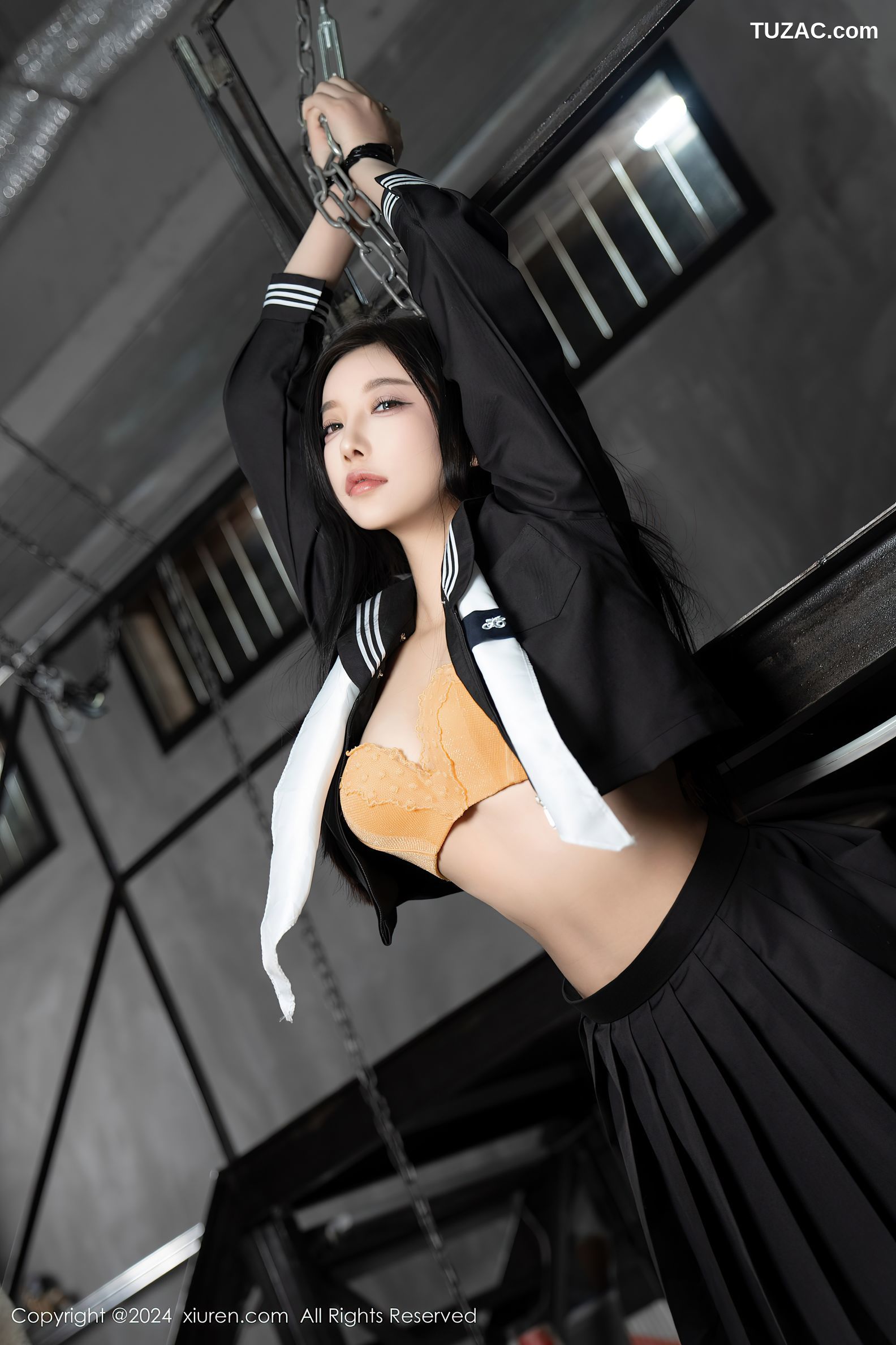 XiuRen秀人网-8080-杨晨晨Yome-黑色水手装女生迷晕囚禁绑缚-2024.02.06