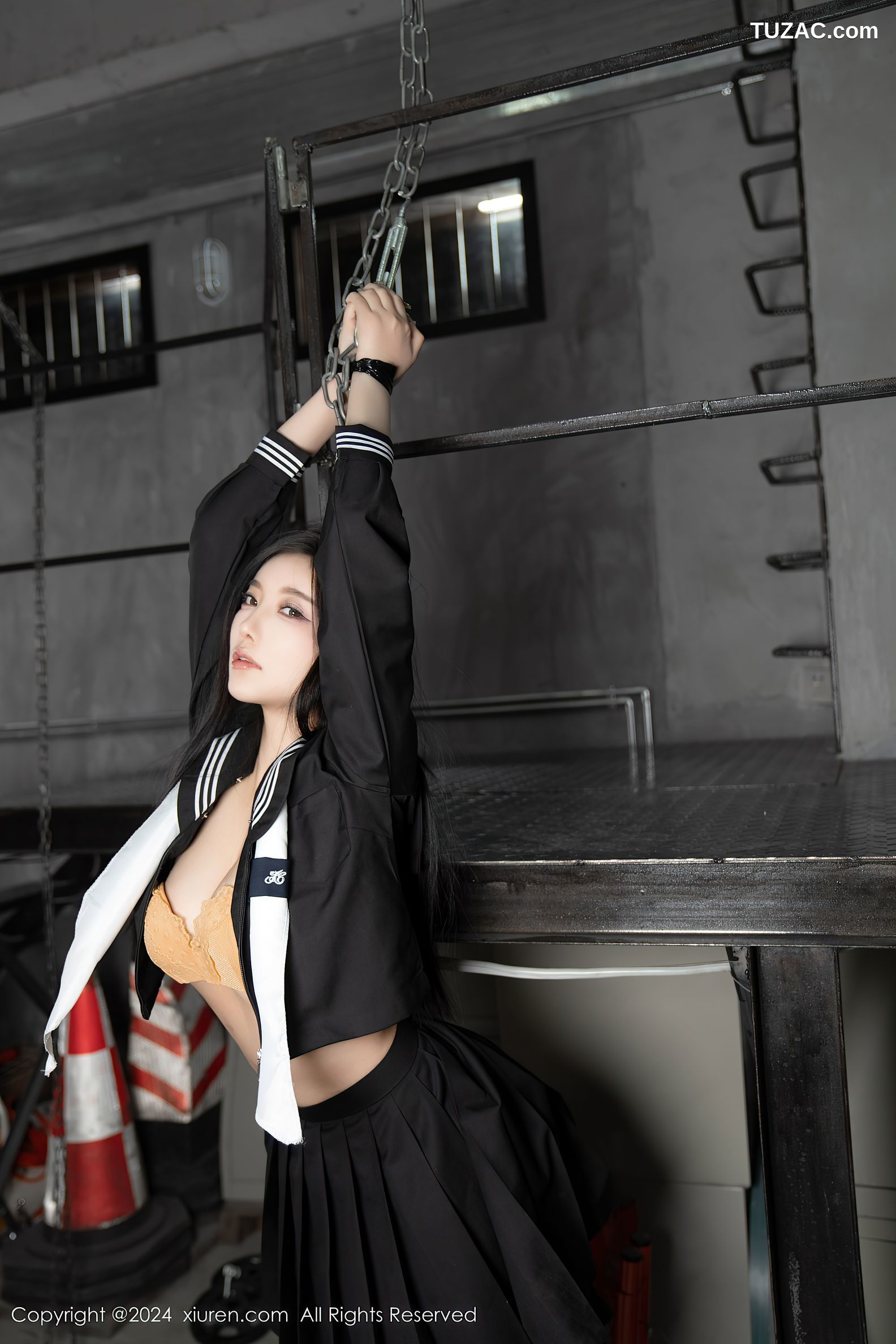 XiuRen秀人网-8080-杨晨晨Yome-黑色水手装女生迷晕囚禁绑缚-2024.02.06