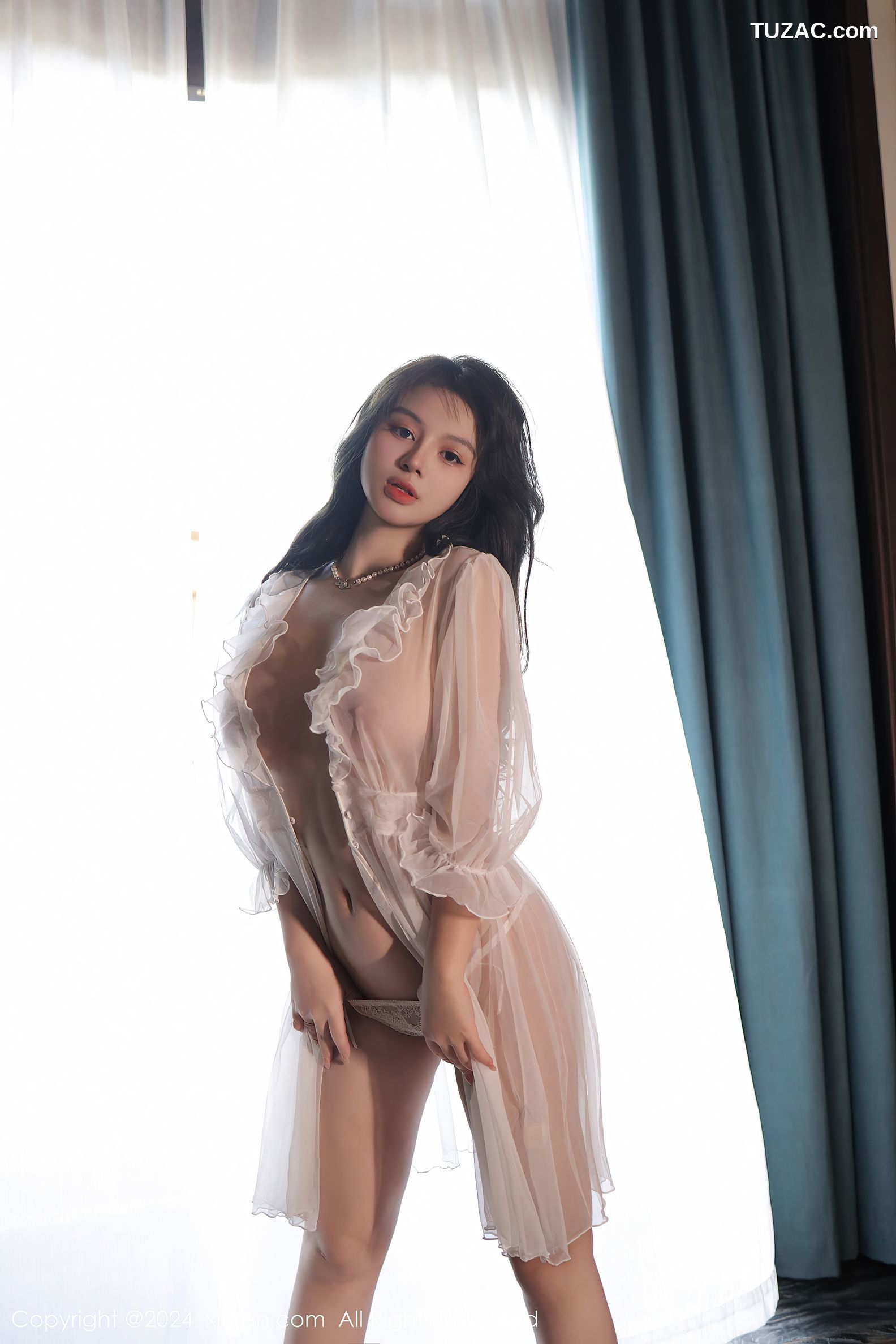 XiuRen秀人网-8106-沈思怡-白纱轻透情趣睡裙-2024.02.19