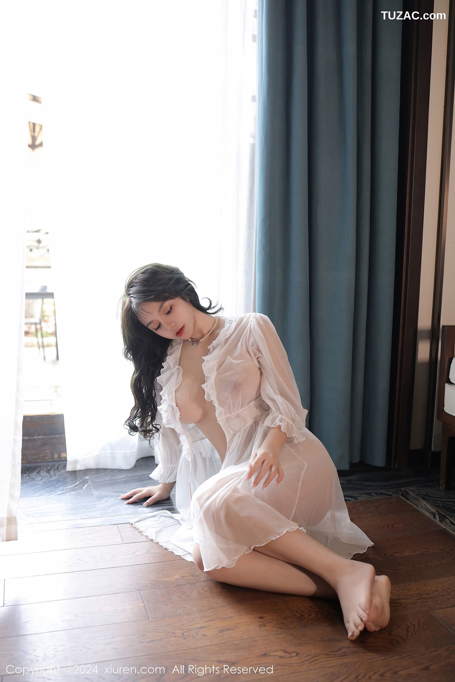 XiuRen秀人网-8106-沈思怡-白纱轻透情趣睡裙-2024.02.19