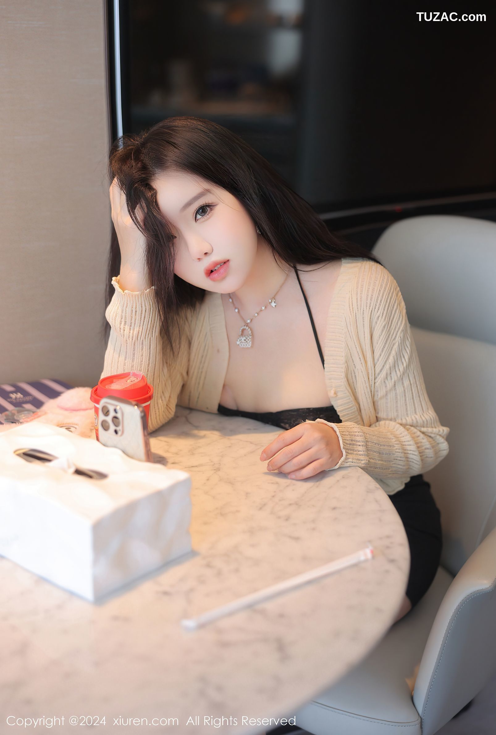 XiuRen秀人网-8181-小薯条nienie-外卖迷奸剧情-黑蕾丝黑丝浴室绑缚-2024.03.05