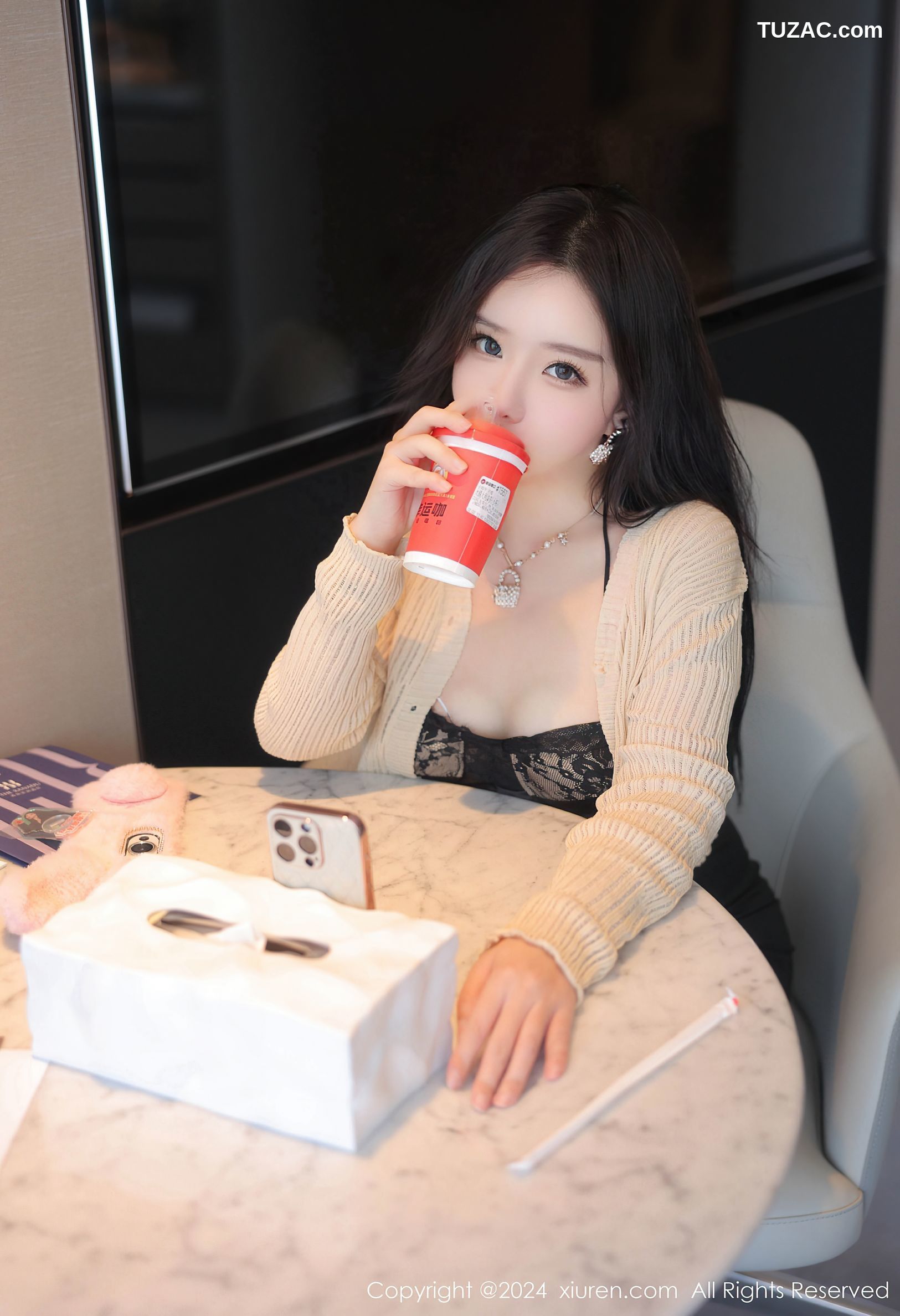 XiuRen秀人网-8181-小薯条nienie-外卖迷奸剧情-黑蕾丝黑丝浴室绑缚-2024.03.05