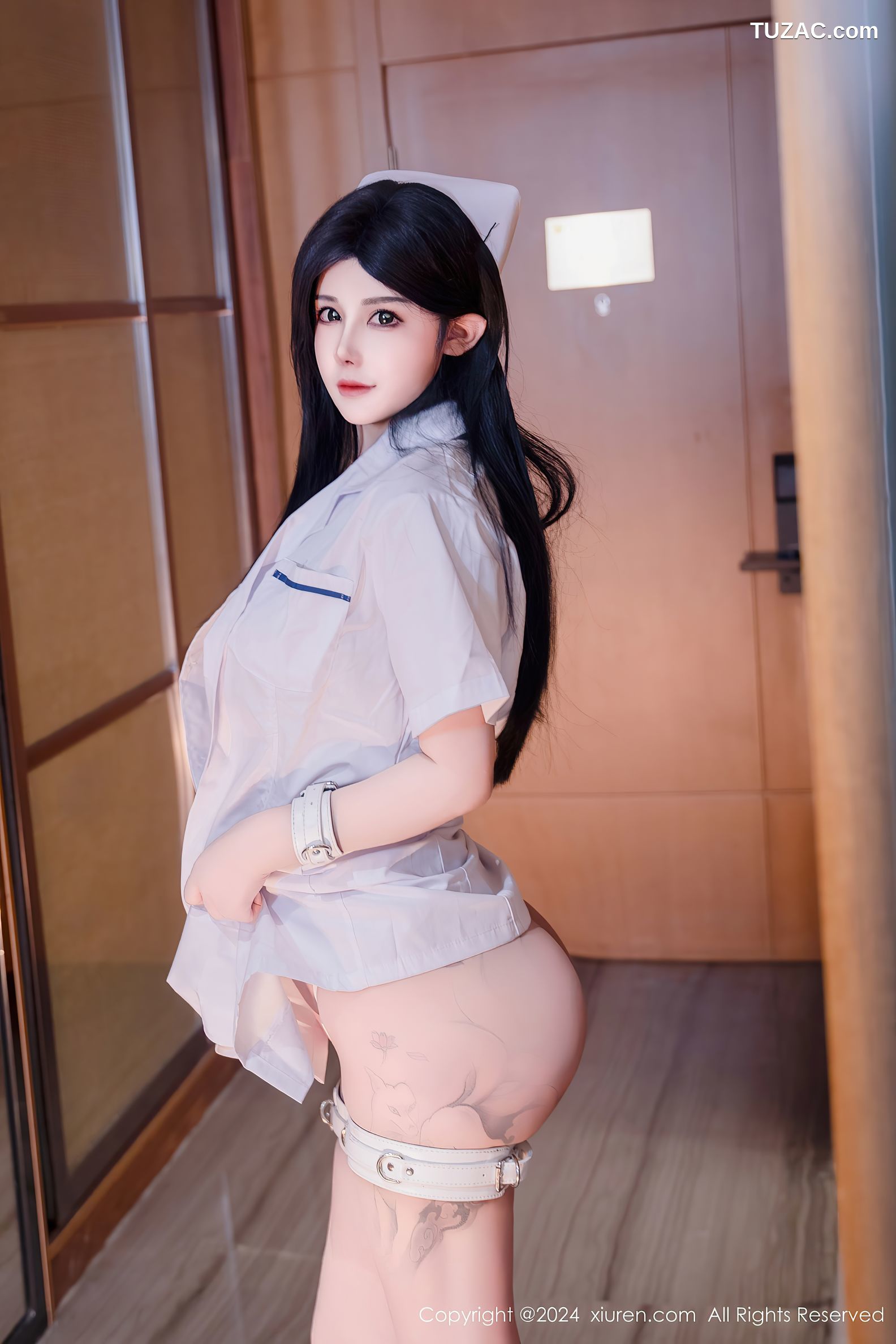 XiuRen秀人网-8206-陈芊儿-白衣女医生白色情趣内衣-2024.03.11