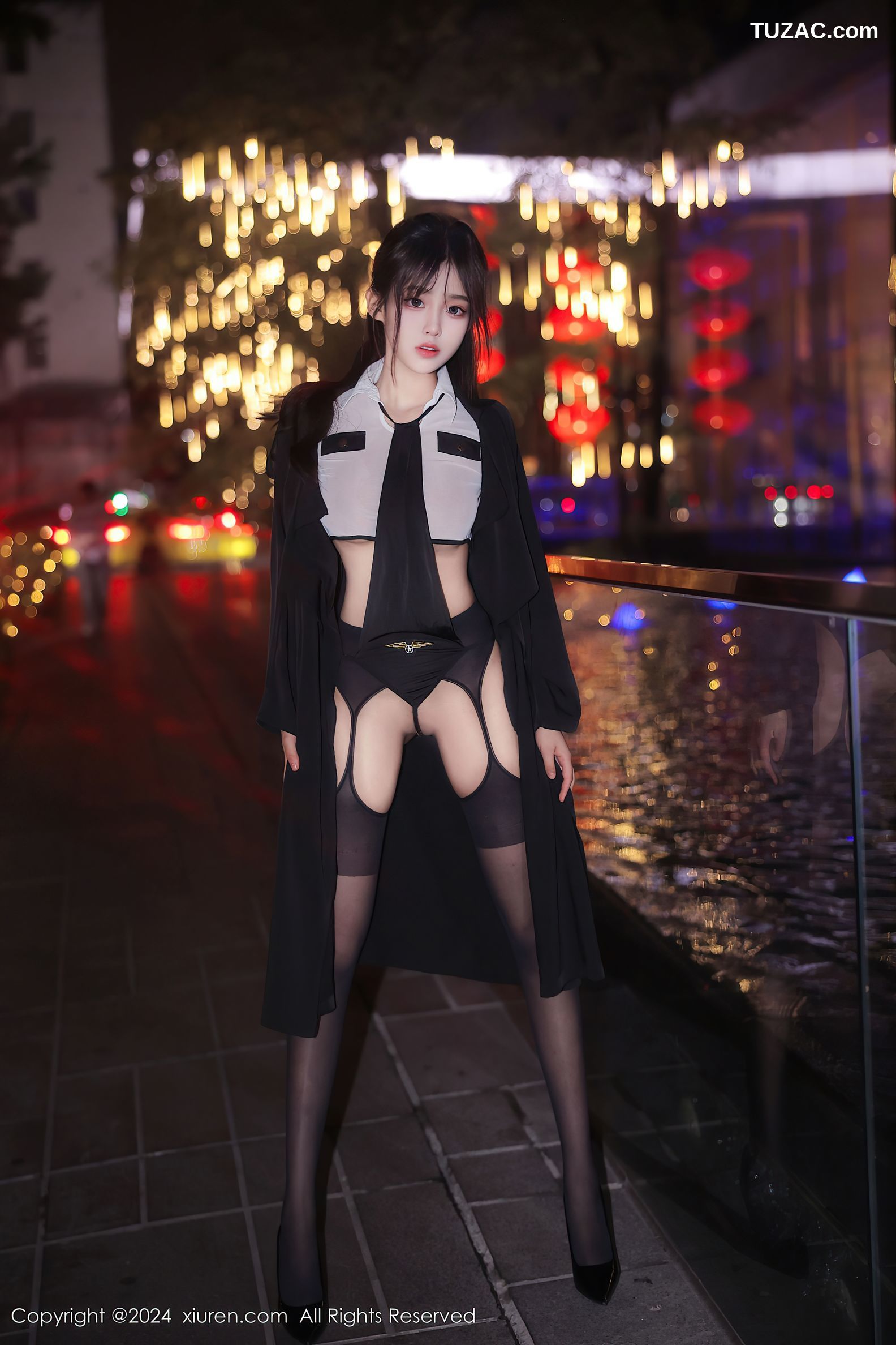 XiuRen秀人网-8265-王心悦-情趣女警制服黑丝-2024.03.21