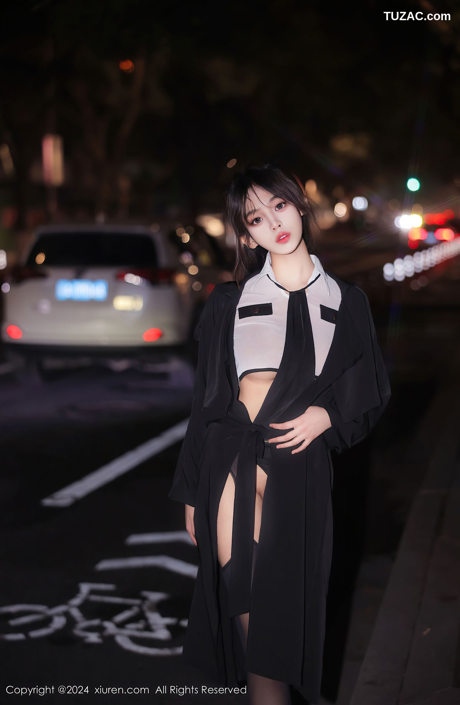 XiuRen秀人网-8265-王心悦-情趣女警制服黑丝-2024.03.21
