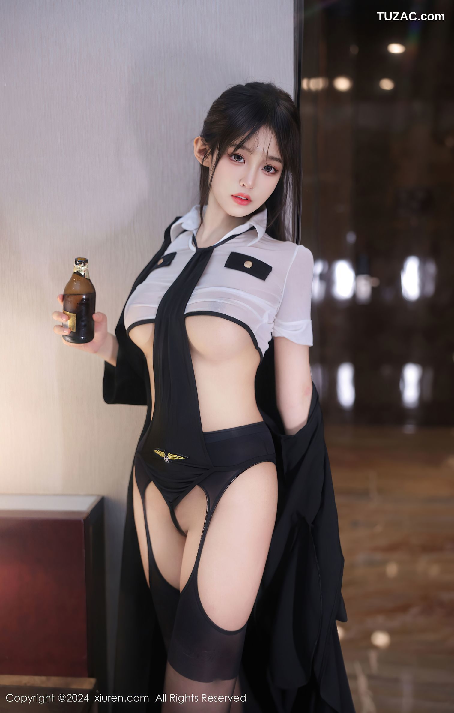 XiuRen秀人网-8265-王心悦-情趣女警制服黑丝-2024.03.21