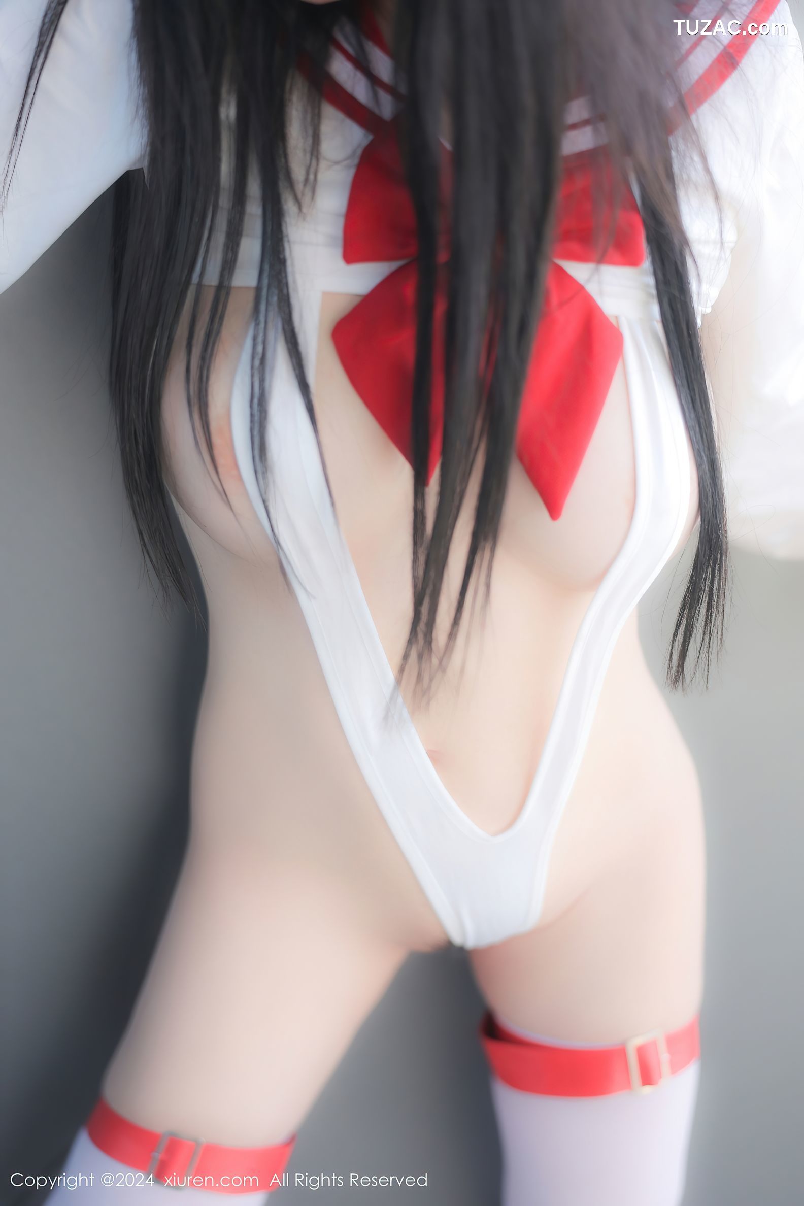 XiuRen秀人网-8293-小薯条nienie-白色情趣内衣浴室爆乳-2024.03.26