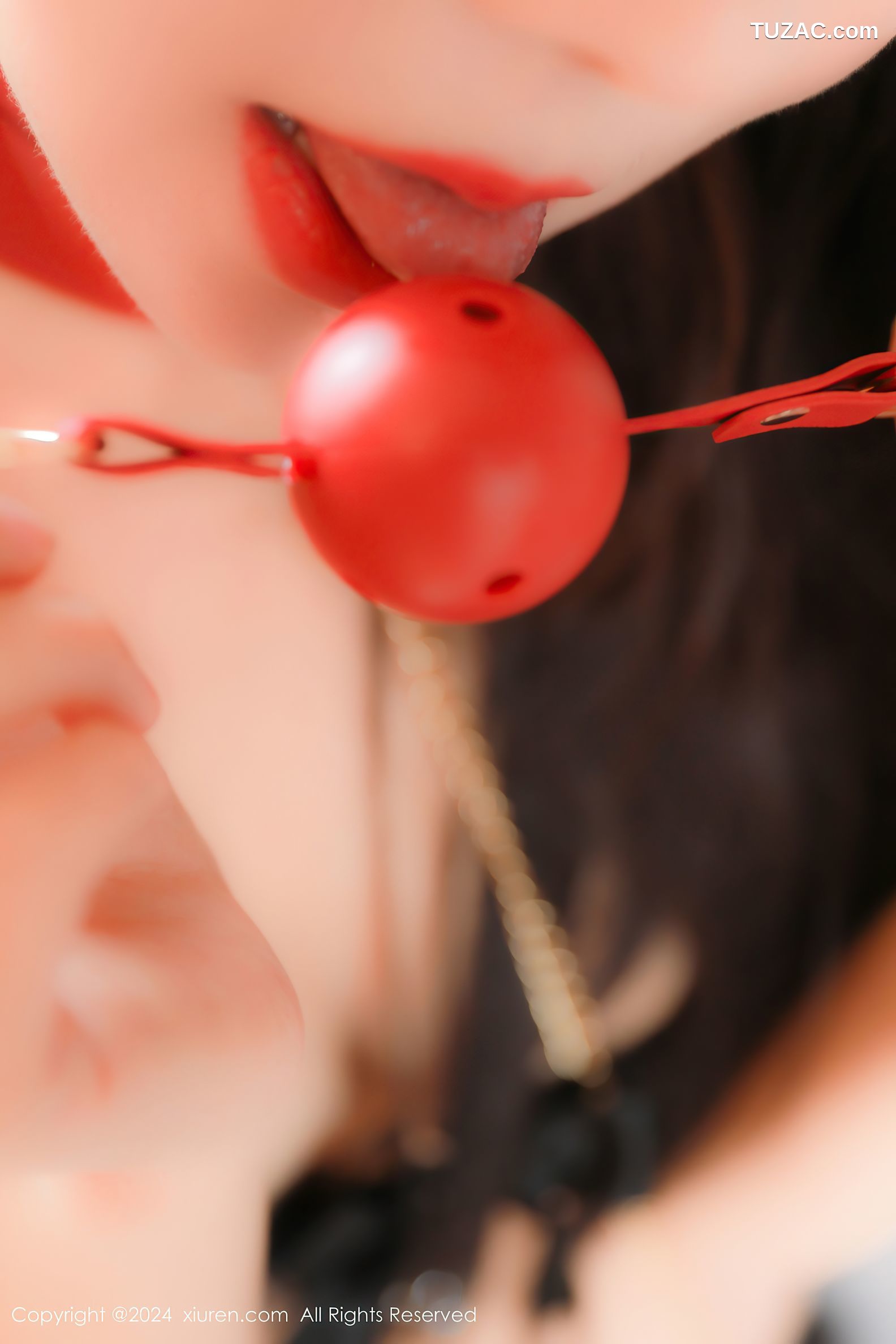 XiuRen秀人网-8351-桃妖夭-黑色女仆黑丝调教-2024.04.07