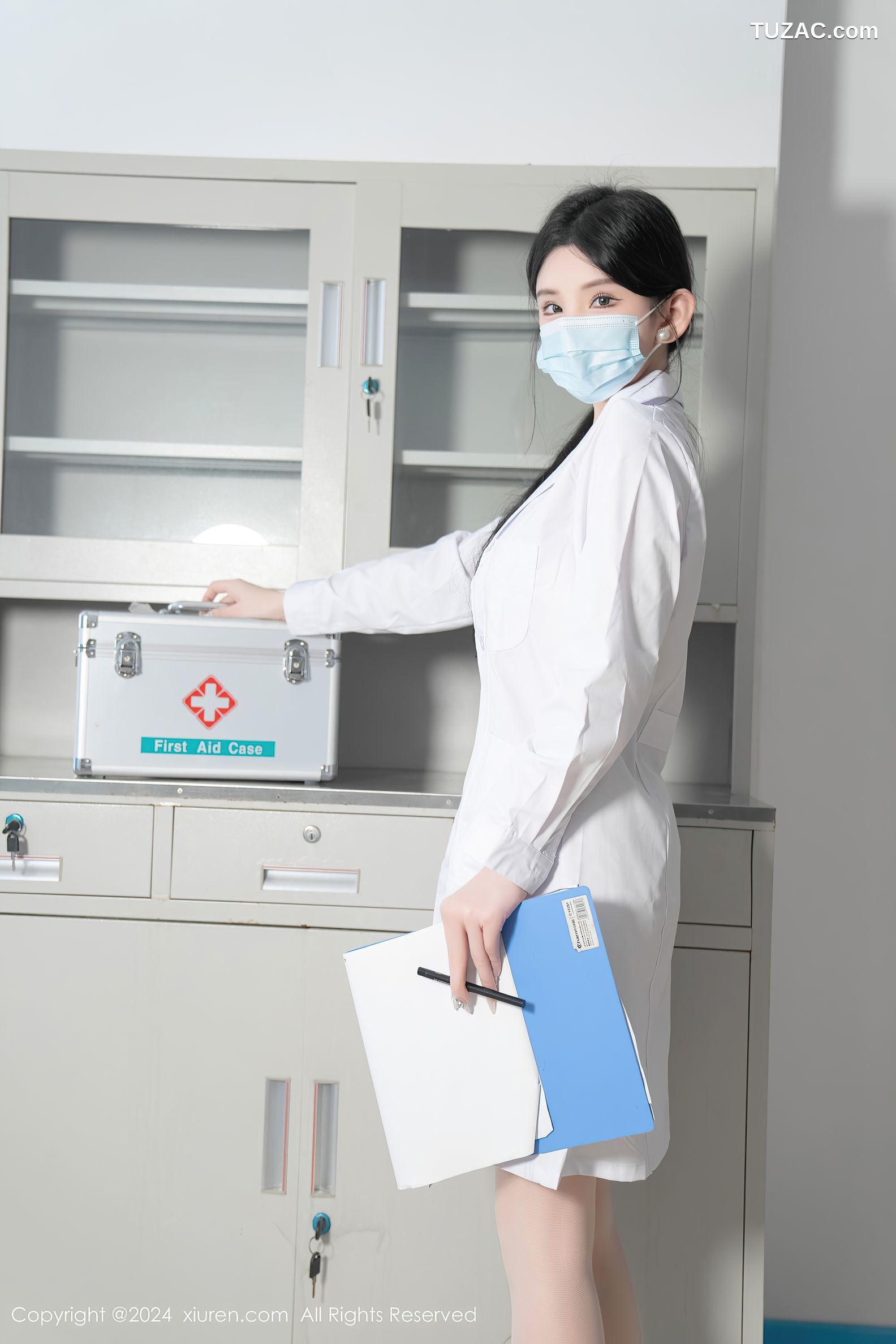 XiuRen秀人网-8481-周于希Sally-主题《女医生的特殊治疗》-白色情趣内衣-2024.04.30