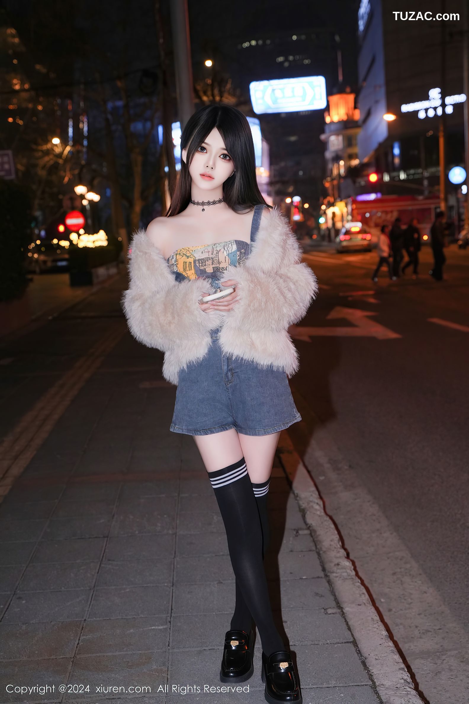 XiuRen秀人网-8508-林月月-诱惑抹胸背带-2024.05.09