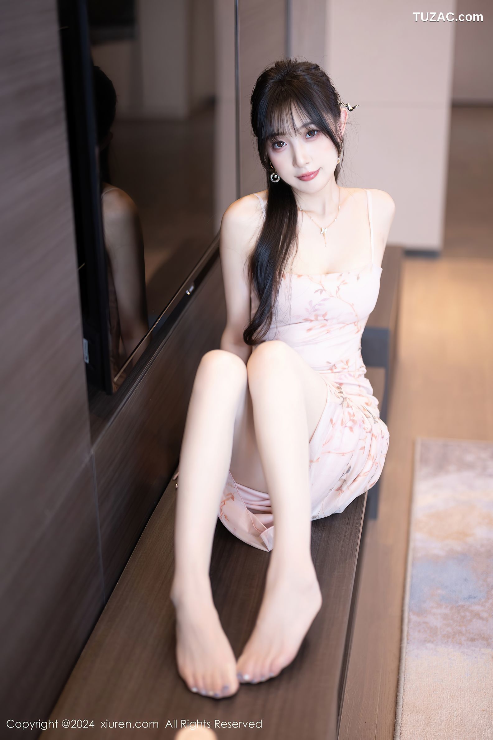 XiuRen秀人网-8682-林星阑-浅粉色连衣裙-2024.06.11