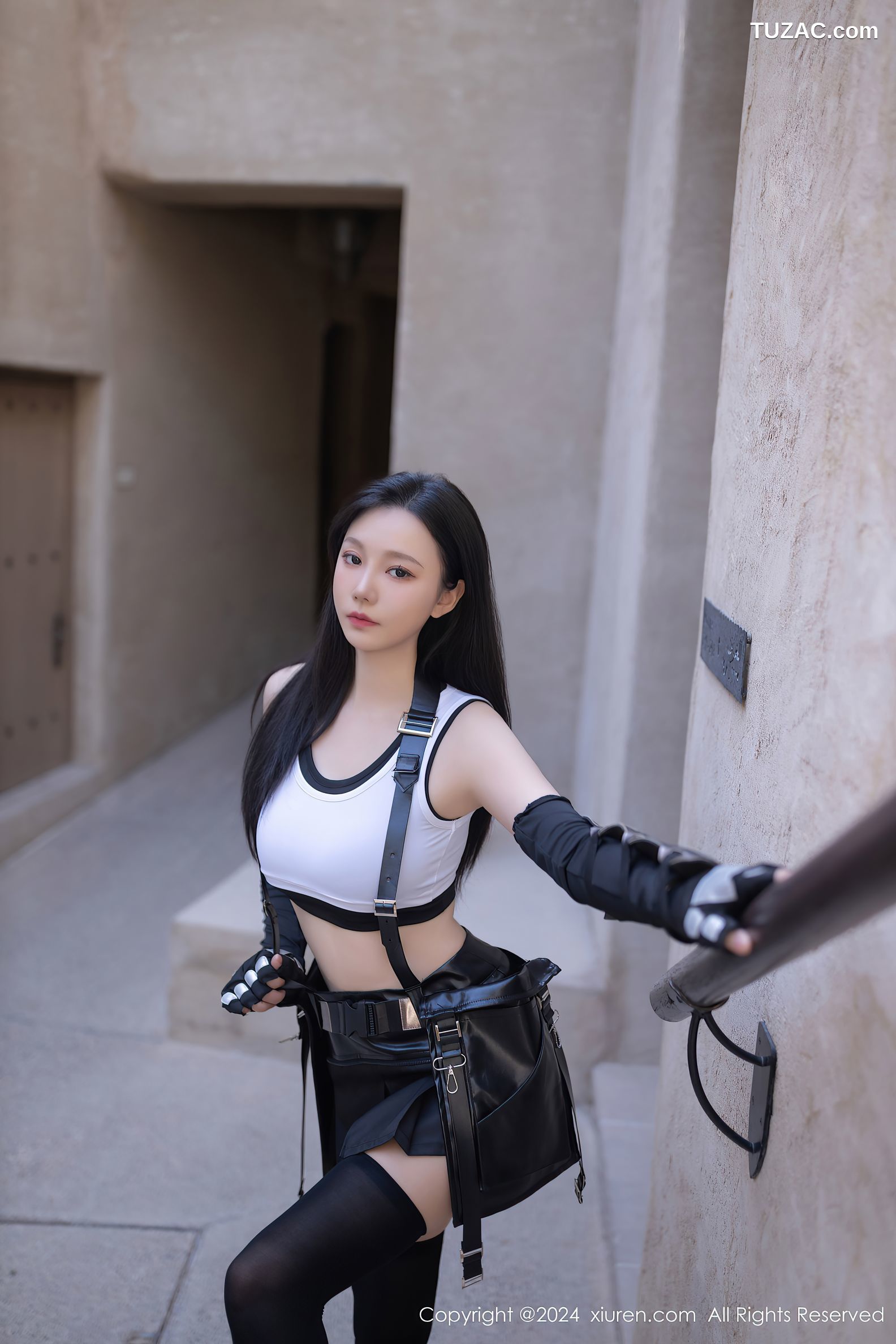 XiuRen秀人网-8829-安然anran-迪拜旅拍-CosPlay-蒂法-2024.07.09