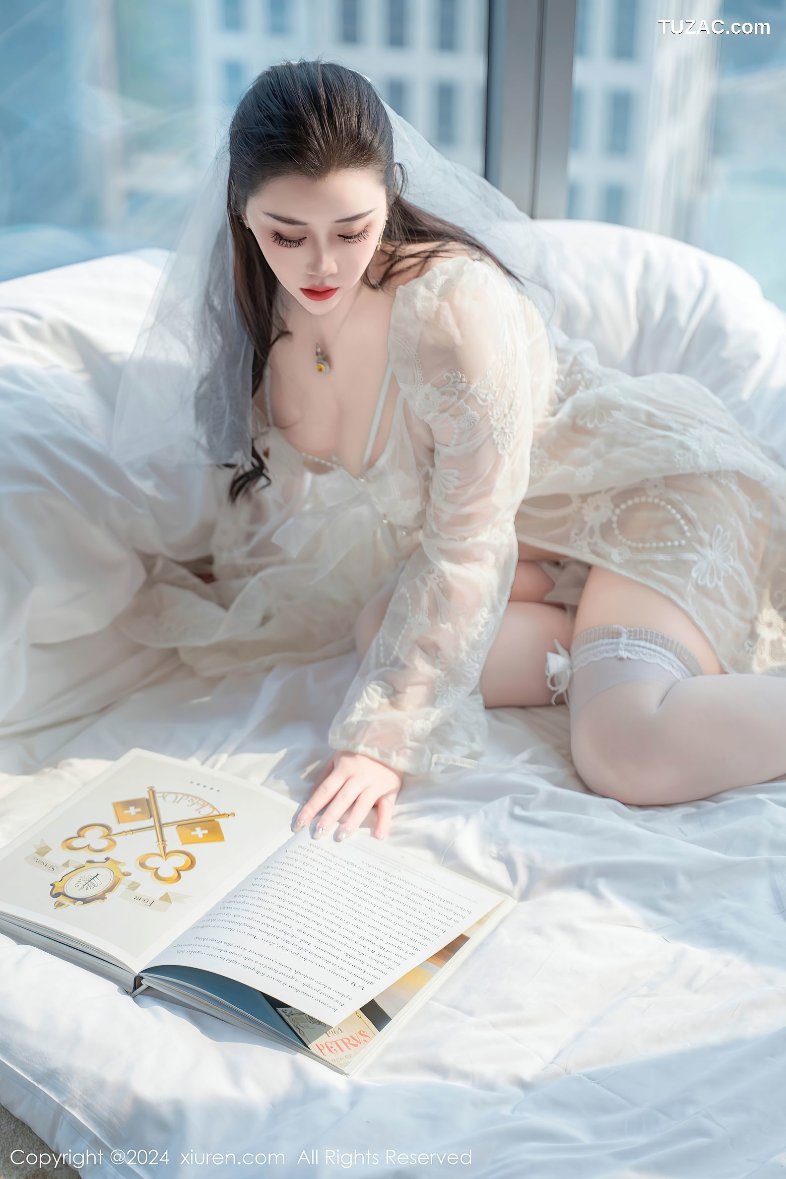 XiuRen秀人网-8837-王婉悠Queen-情趣婚纱蕾丝内衣-2024.07.10