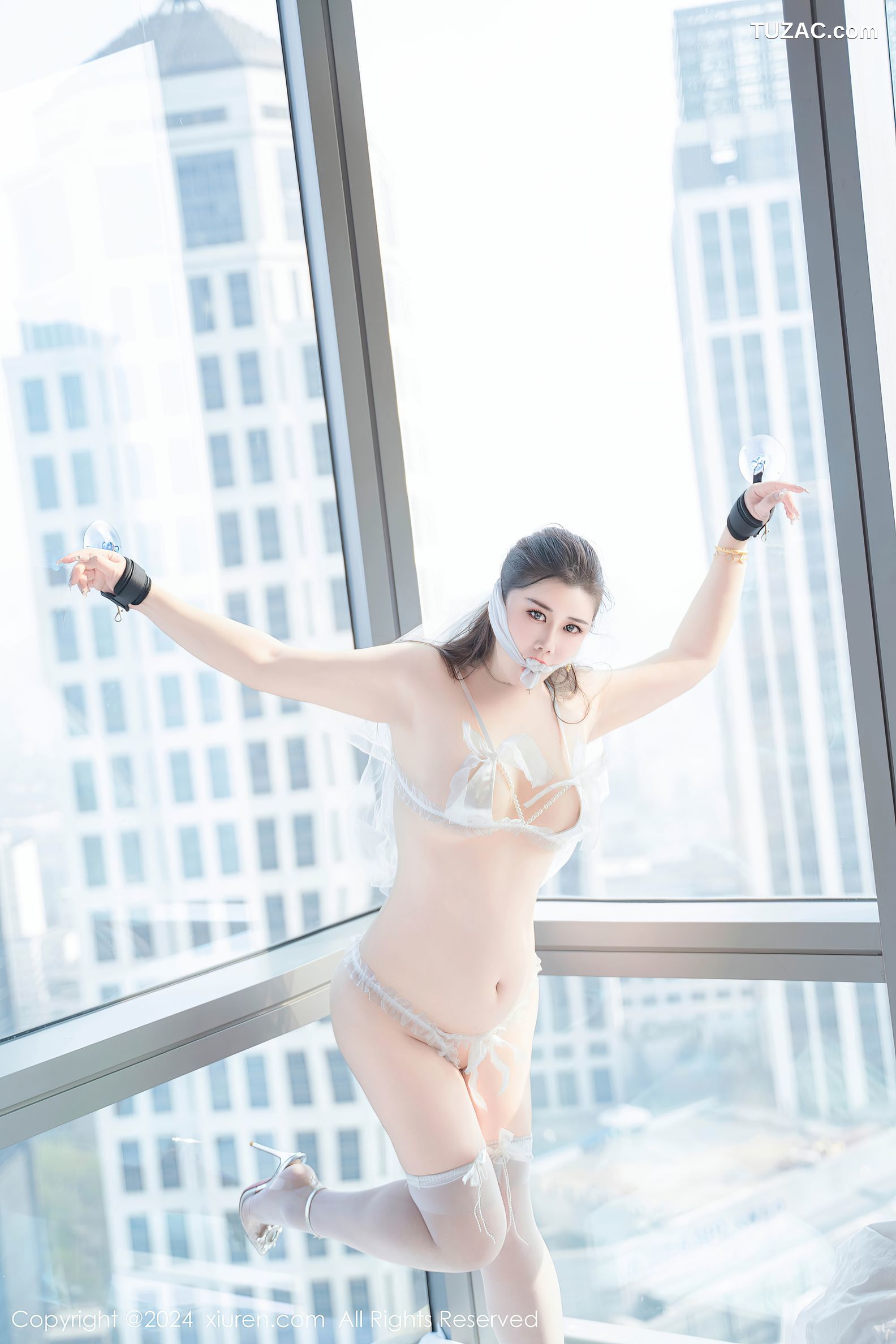 XiuRen秀人网-8837-王婉悠Queen-情趣婚纱蕾丝内衣-2024.07.10