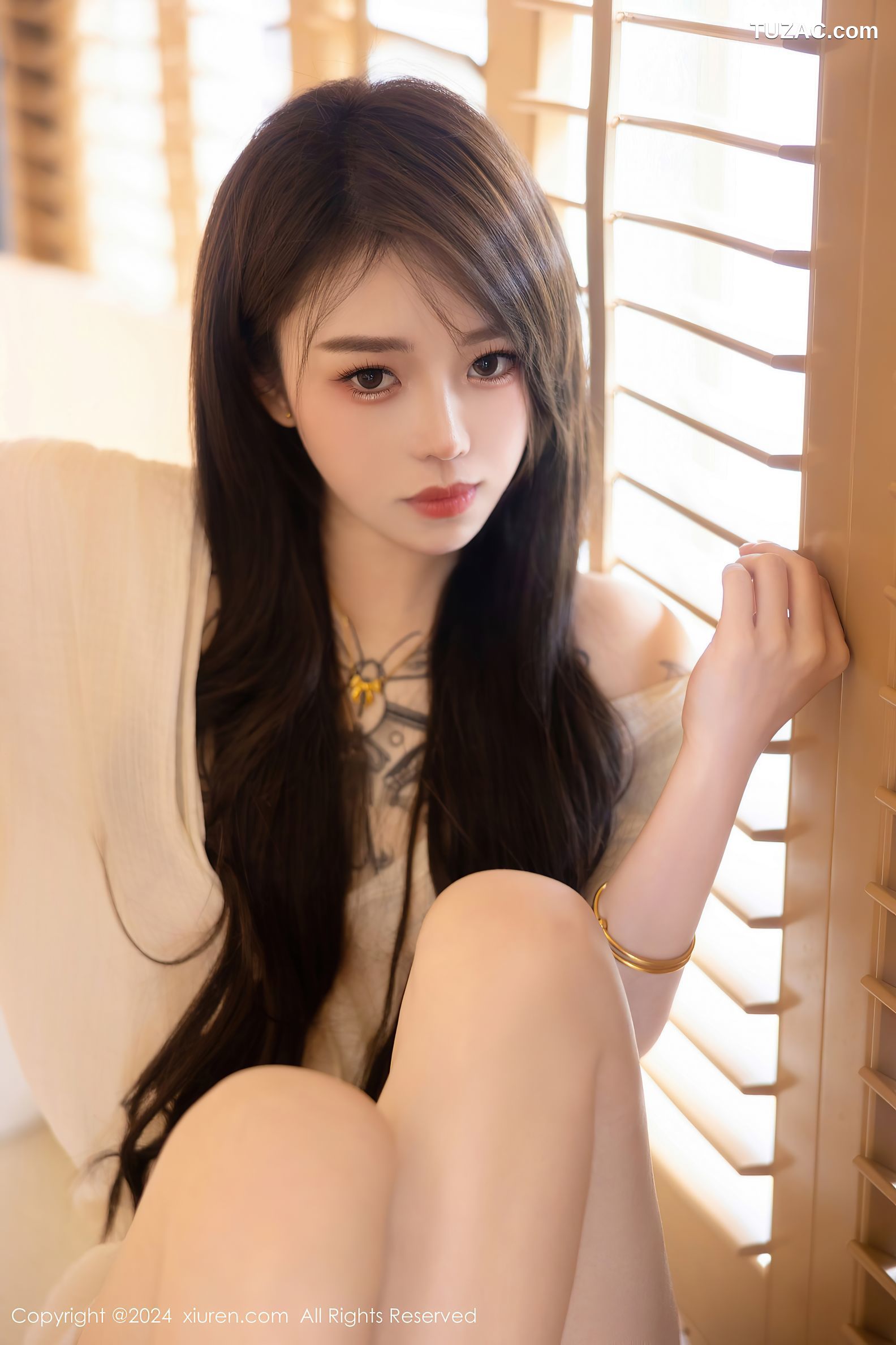 XiuRen秀人网-8842-夏竹-白纱长裙-2024.07.11