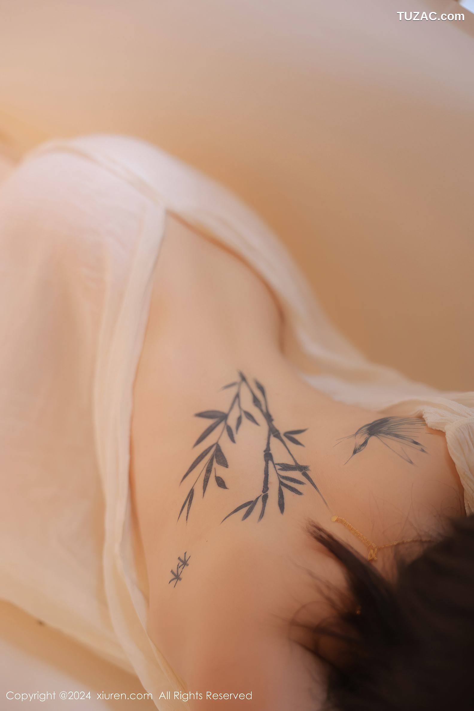 XiuRen秀人网-8842-夏竹-白纱长裙-2024.07.11