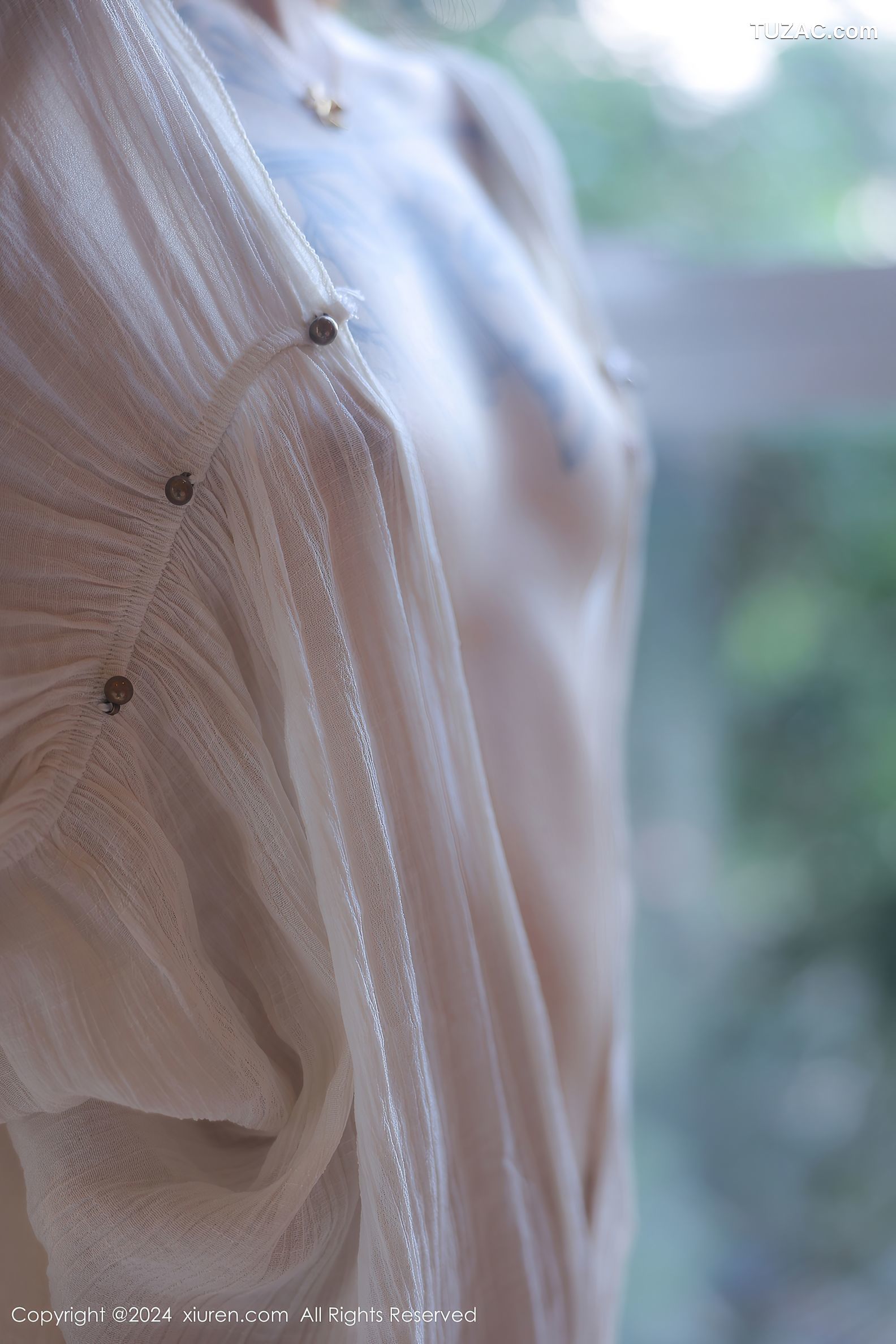 XiuRen秀人网-8842-夏竹-白纱长裙-2024.07.11