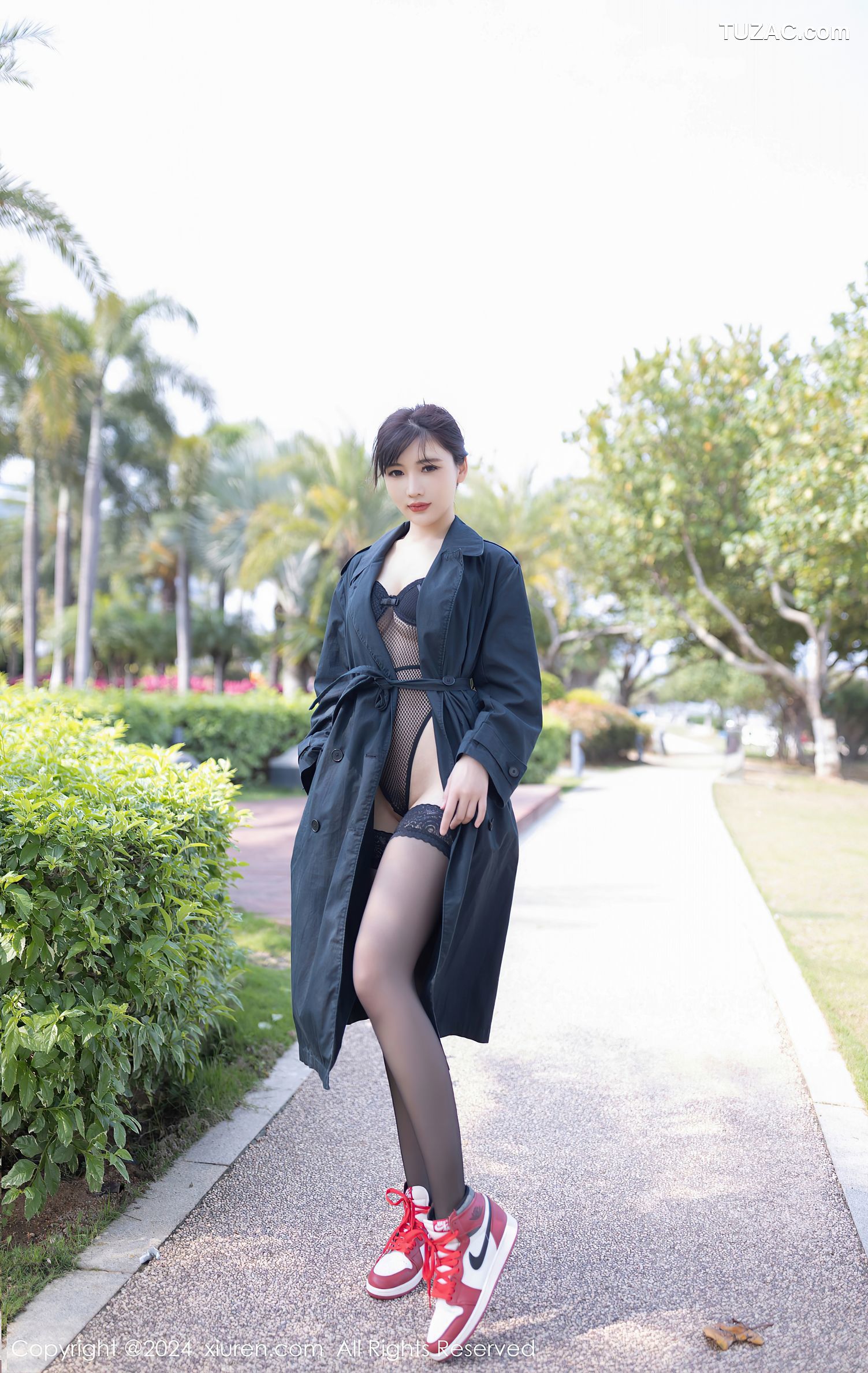 XiuRen秀人网-8844-陆萱萱-黑色蕾丝情趣内衣-2024.07.11