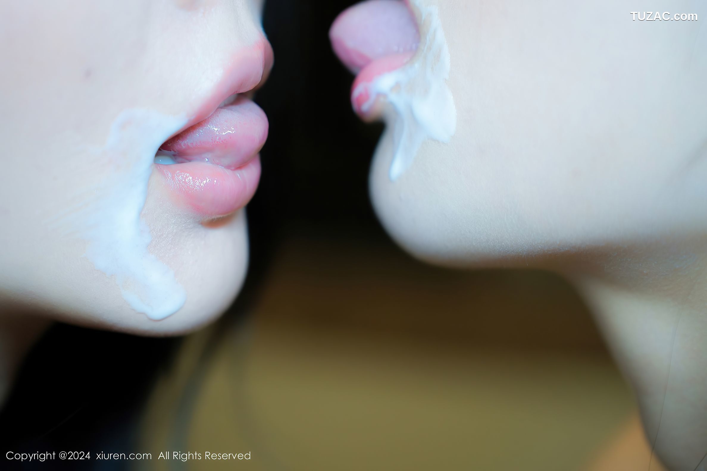 XiuRen秀人网-8863-奶呼呼Moka-模特合集-黑蕾丝情趣内衣姐妹花爆乳-2024.07.16