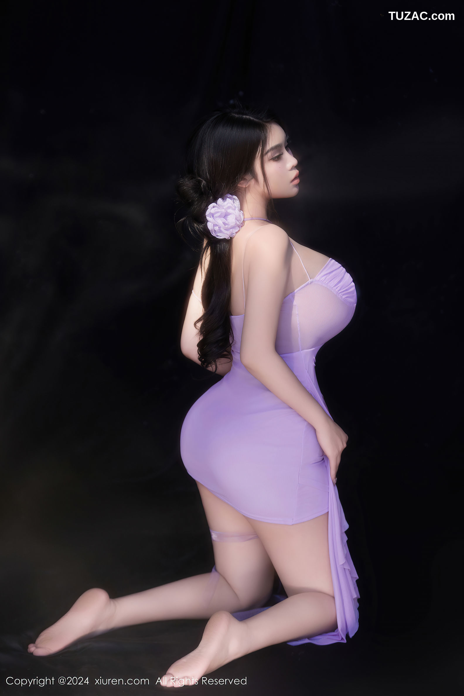 XiuRen秀人网-8878-戴渃欣-黑裙-紫裙-白裙-巨乳-2024.07.18