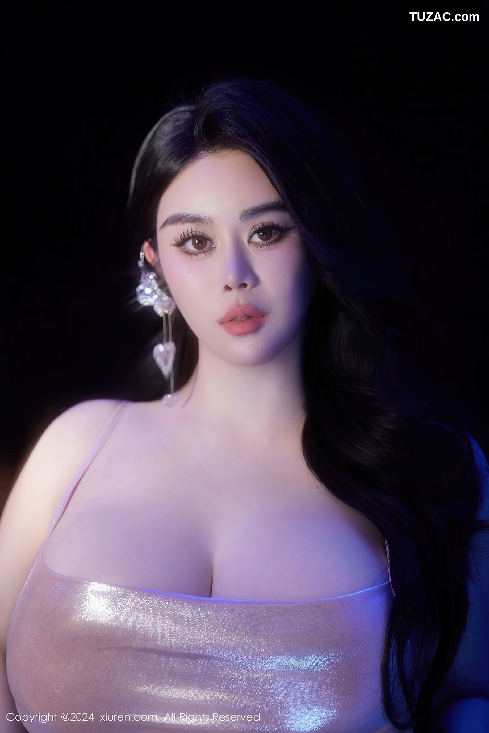 XiuRen秀人网-8878-戴渃欣-黑裙-紫裙-白裙-巨乳-2024.07.18