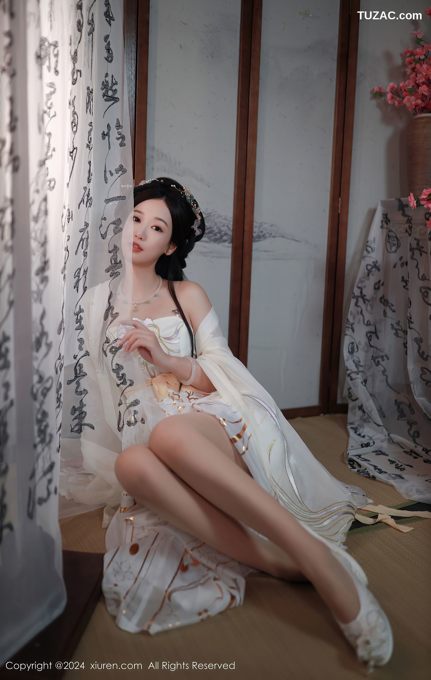 XiuRen秀人网-8898-唐安琪-迪拜旅拍-古风白衣-2024.07.22